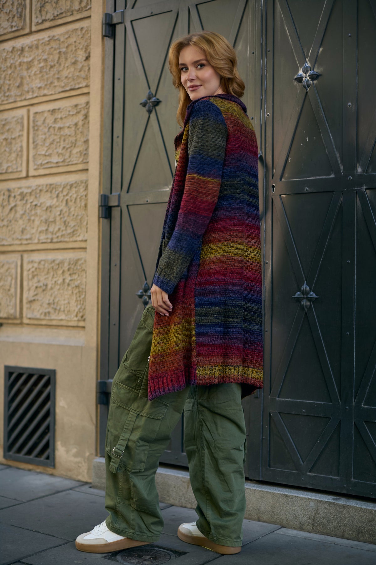 Rainbow Long Cardigan - Multi