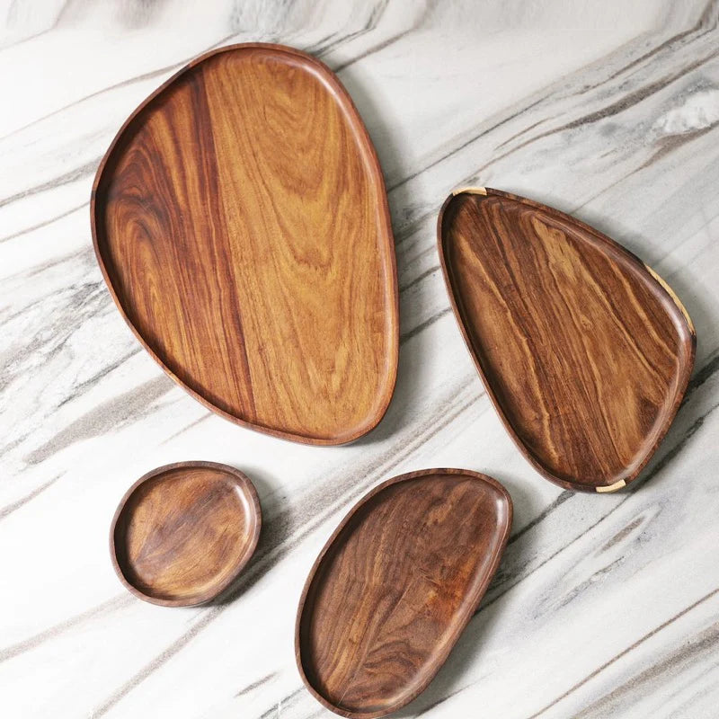 Granadillo Wood Leaf Trays - Thumbnail 3