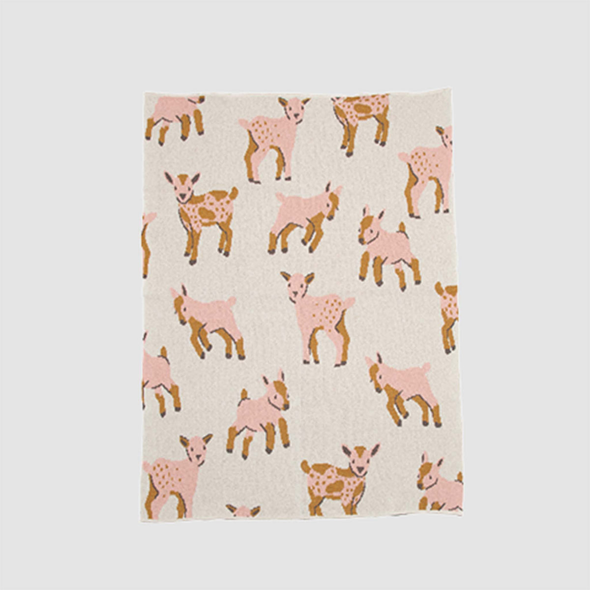 in2green Eco Baby Throws Baby Cotton Knit Blanket - Goat 655646738161 BB02GT2