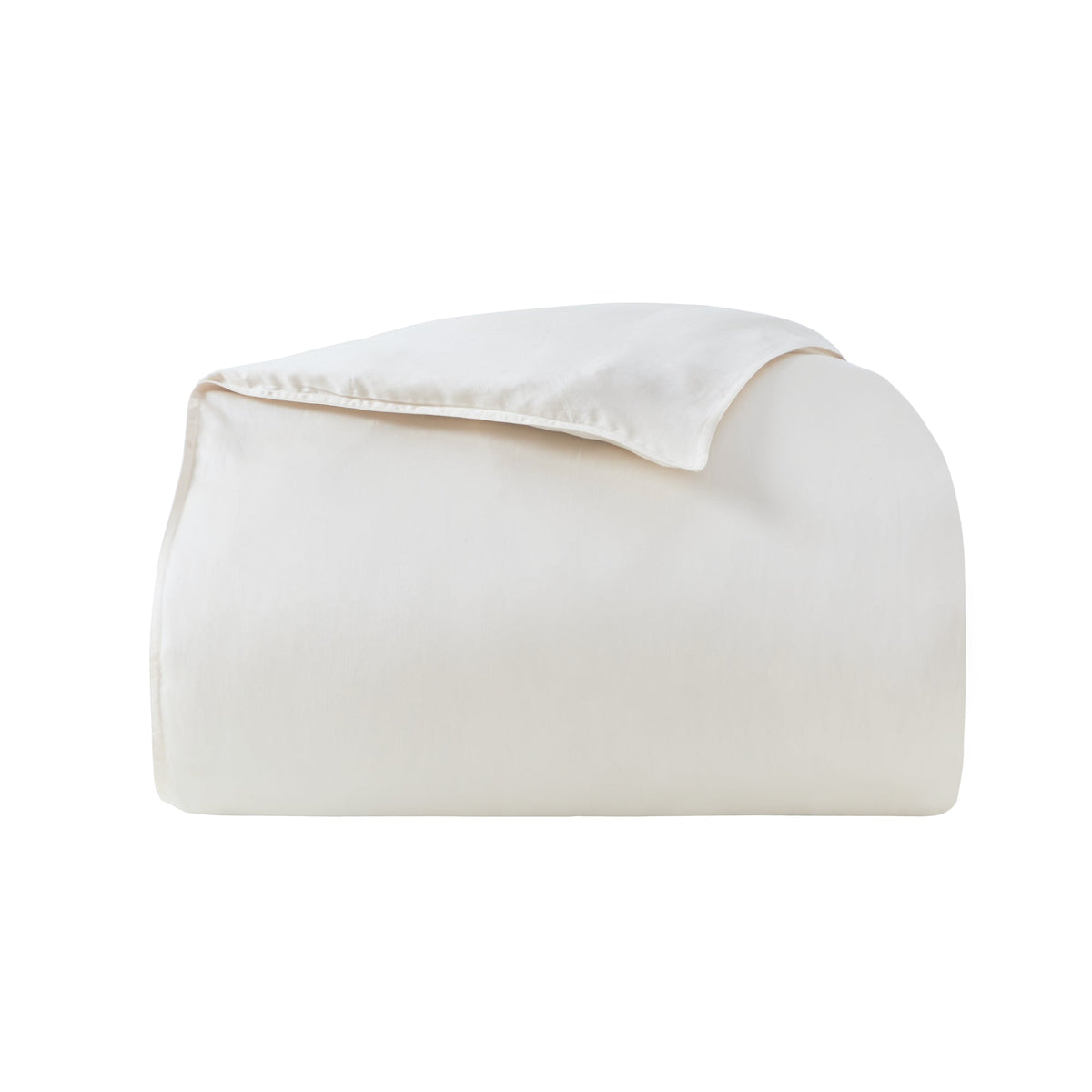 DT-046-9092_5|Elegant cream folded premium cotton duvet cover, a versatile bedding essential for any bedroom, offering chic, soft style.