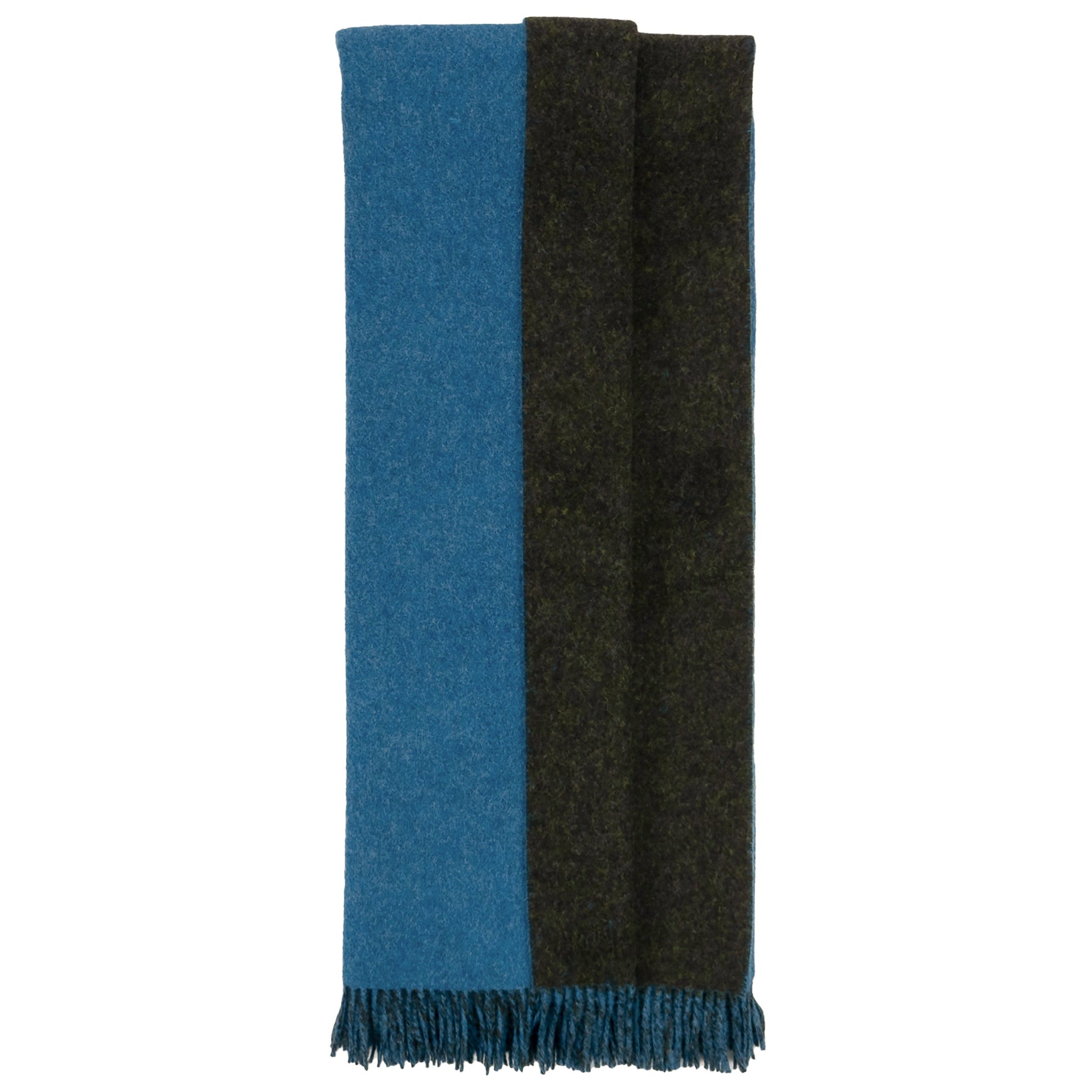 Highland Tweeds Reversible Double Cloth Throw (Sea/Green) Available 4/25-Throws and Blankets-[bar code]-Prince of Scots