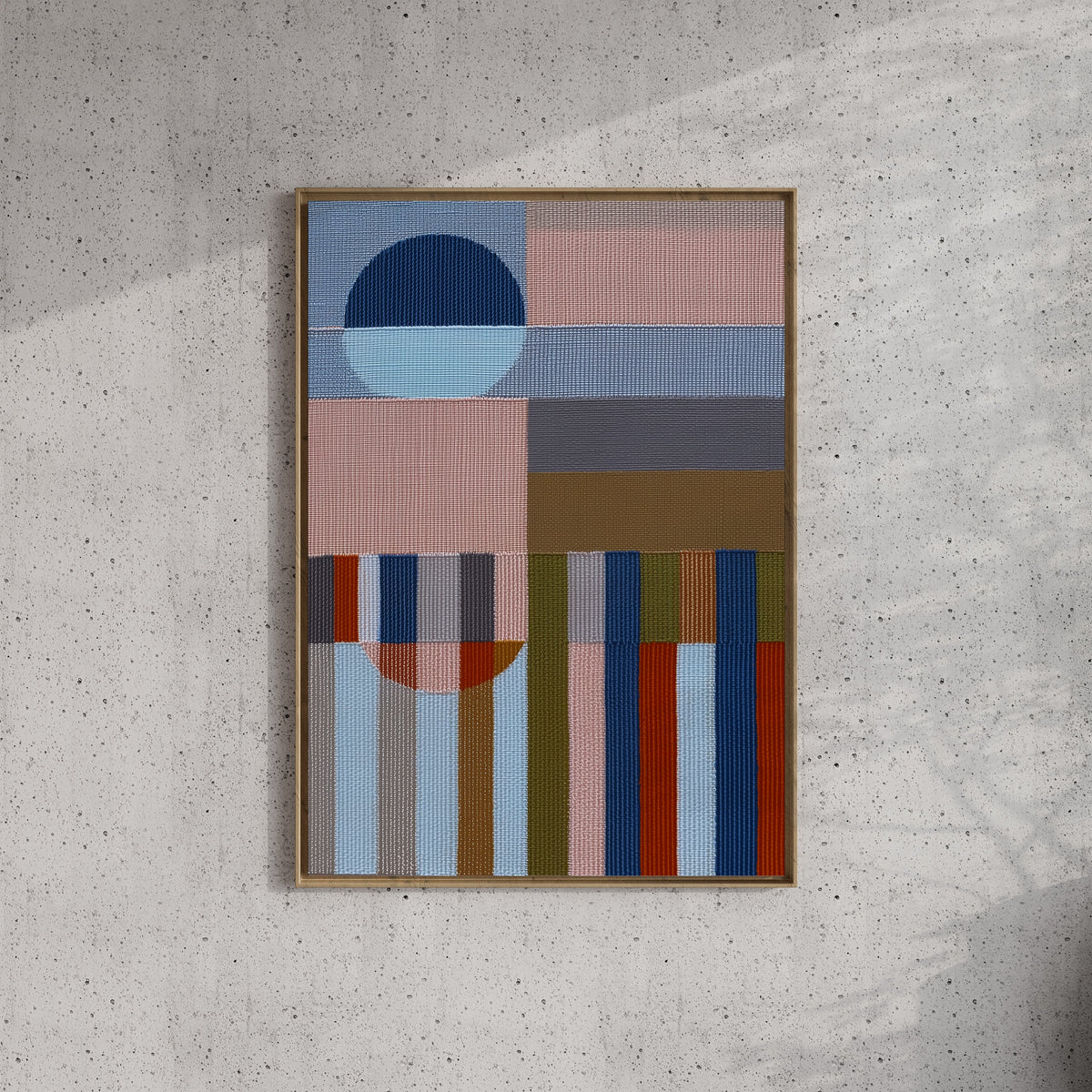 Woven Perspectives No. 06 — Geometric Abstract Art Print