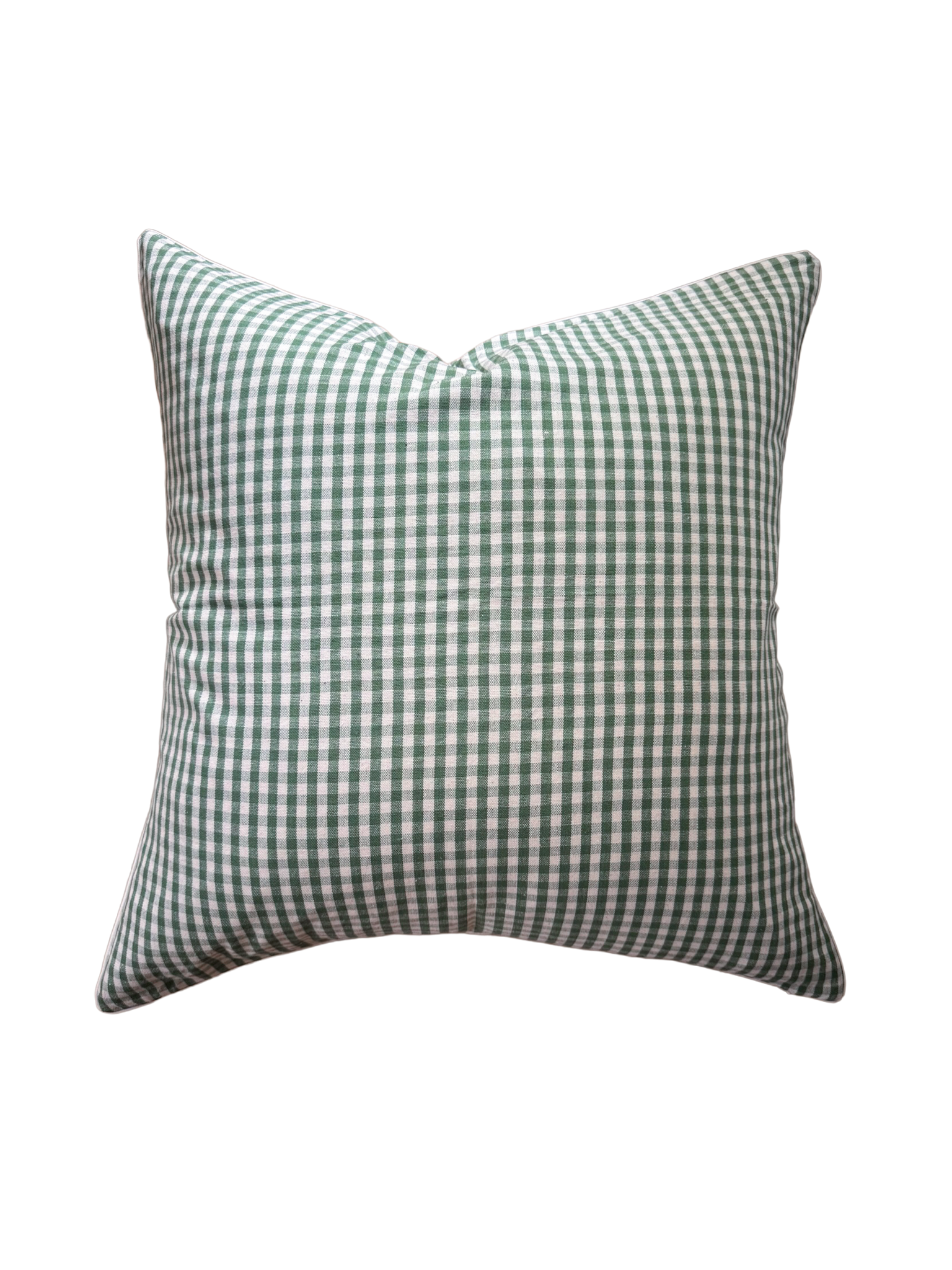 Olive Gingham Pillow Cover - Thumbnail 2