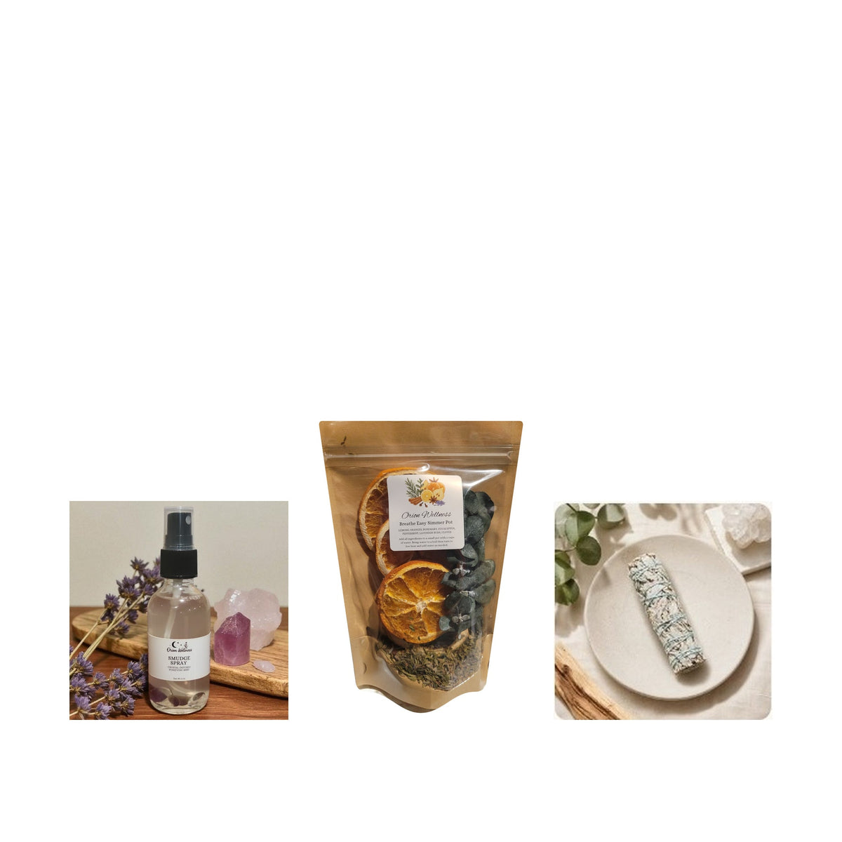 Home Reset Ritual bundle by Orion Wellness on white