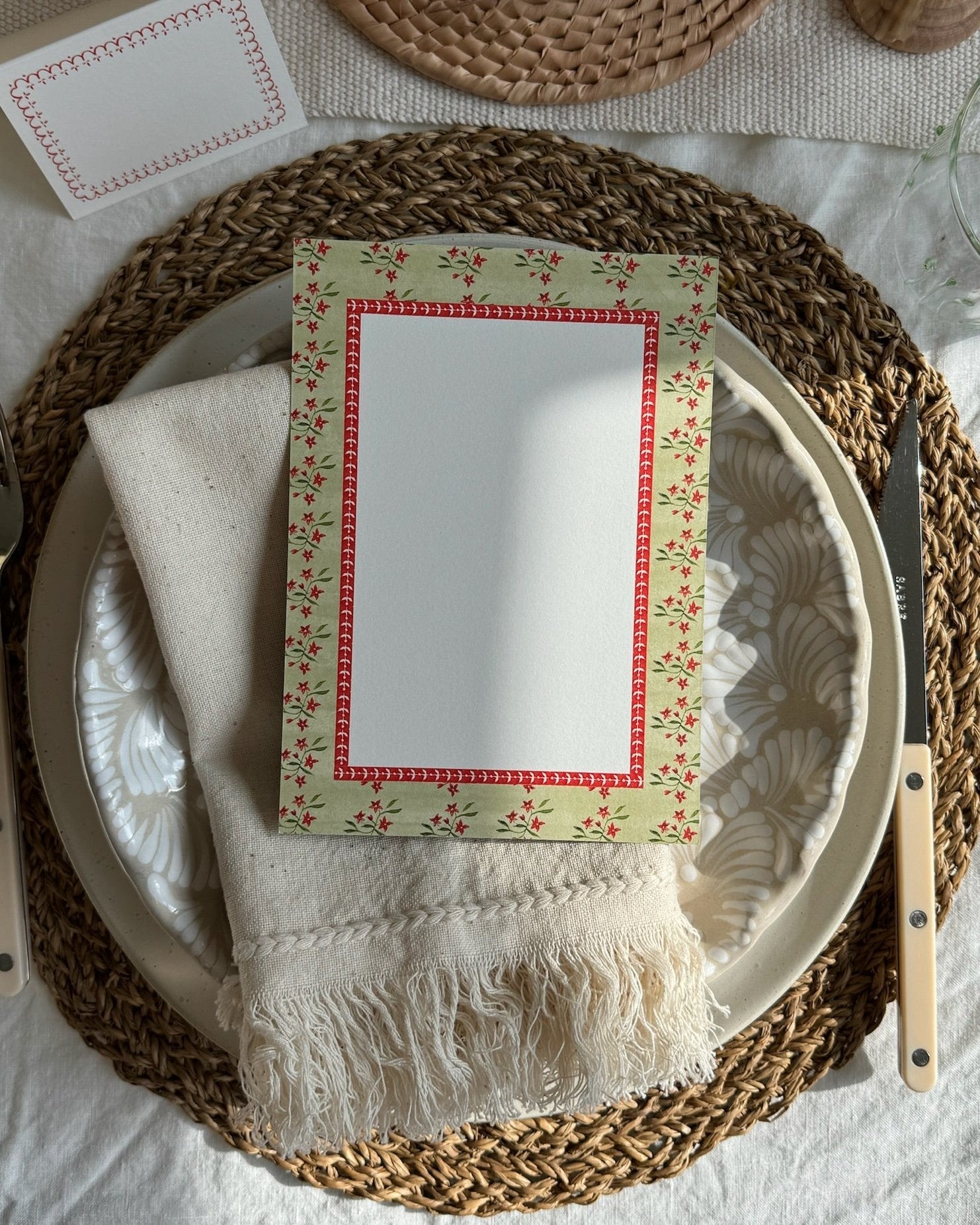 Natural Braid Detail Napkin - Thumbnail 3