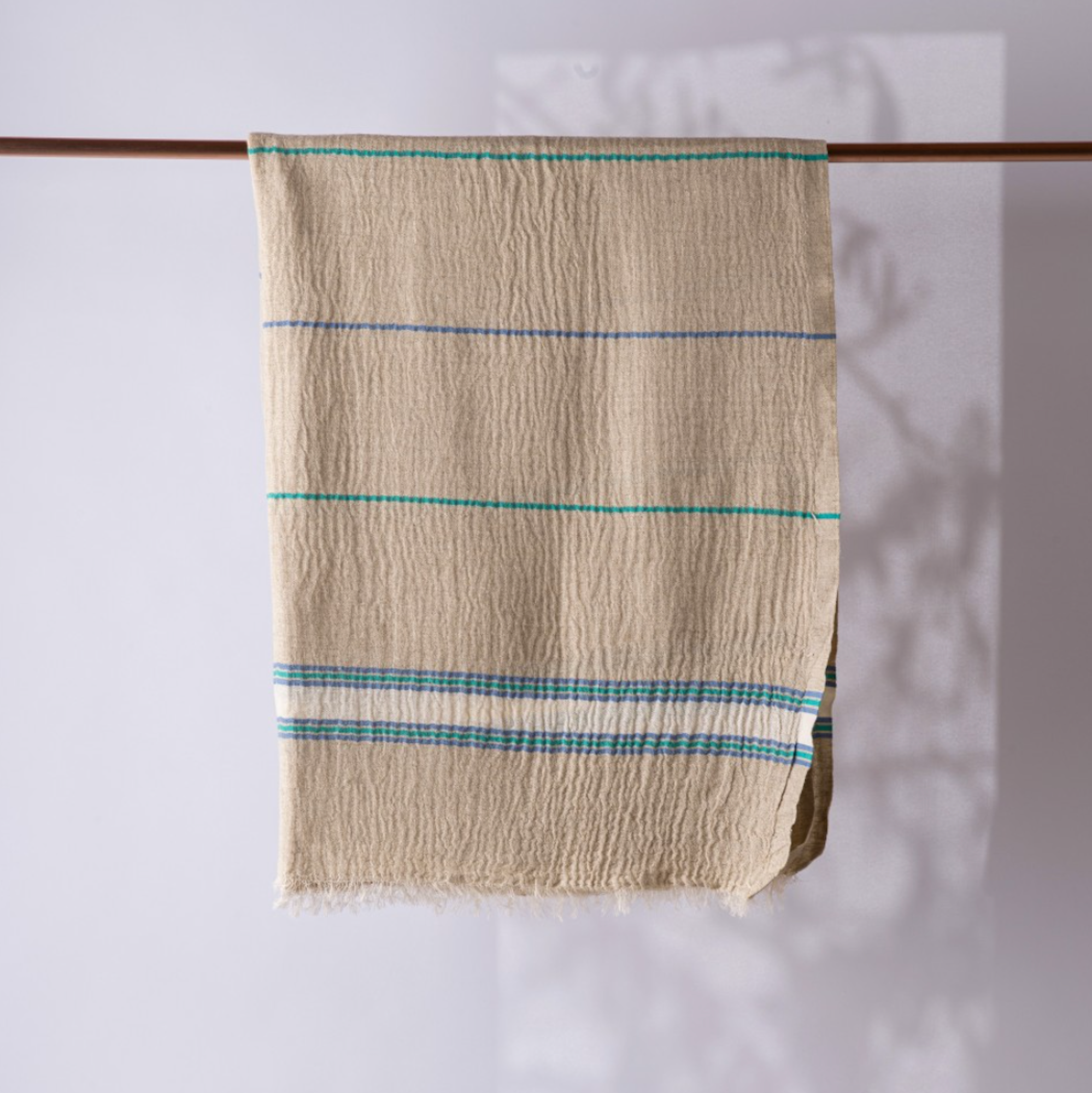 Hand loomed Muslin Linen Beach Towel - Thumbnail 3