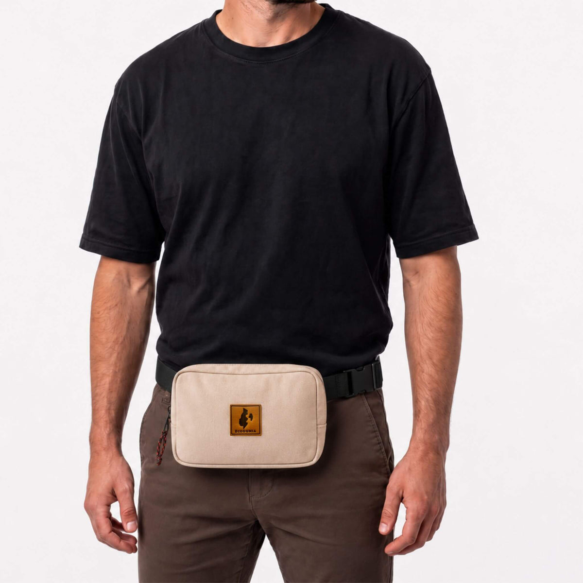 Canvas Crossbody Belt Bag Pouch, The Everywhere Belt Bag #color_sand-white
