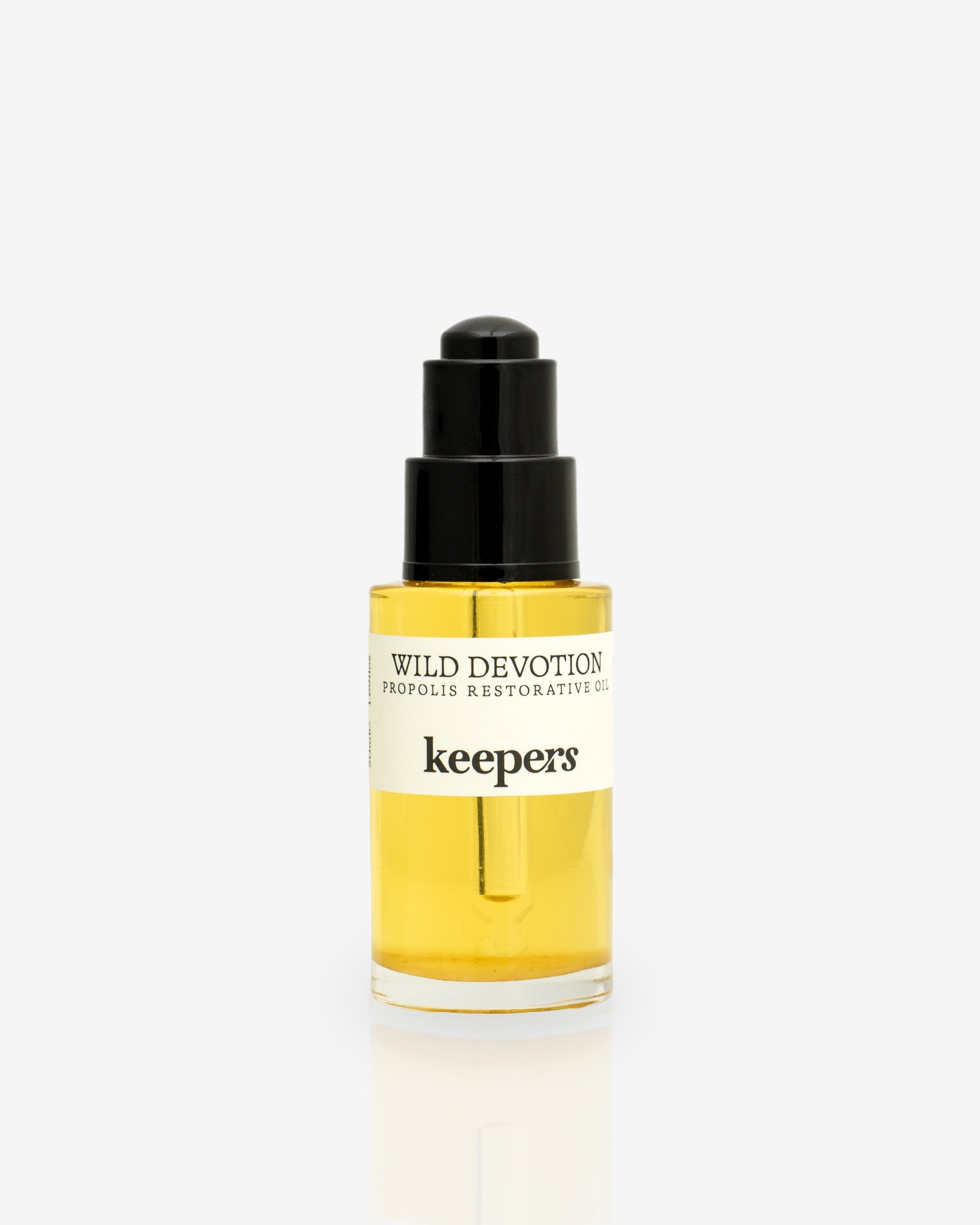 Wild Devotion restorative oil bottle on white background
