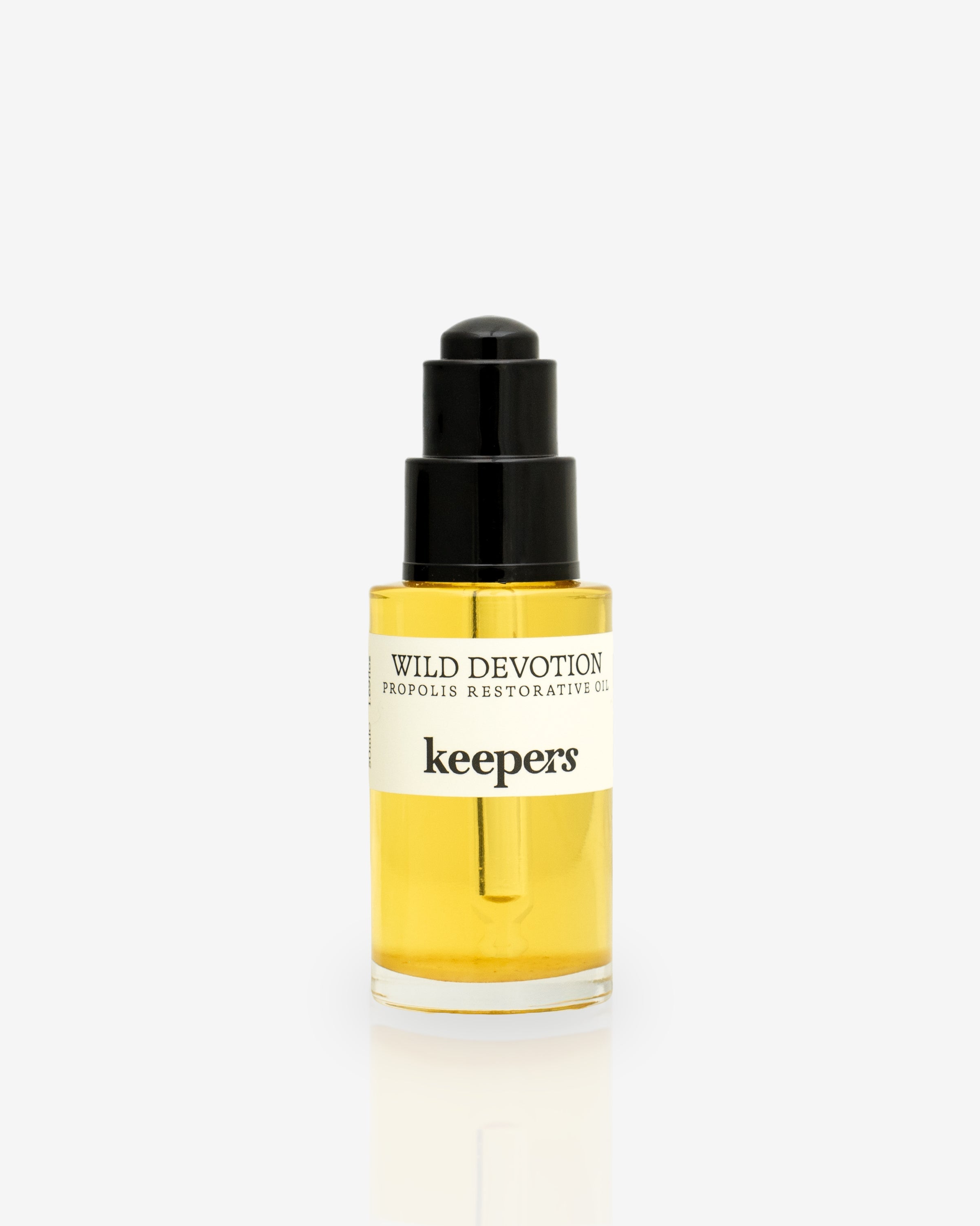Wild Devotion restorative oil bottle on white background