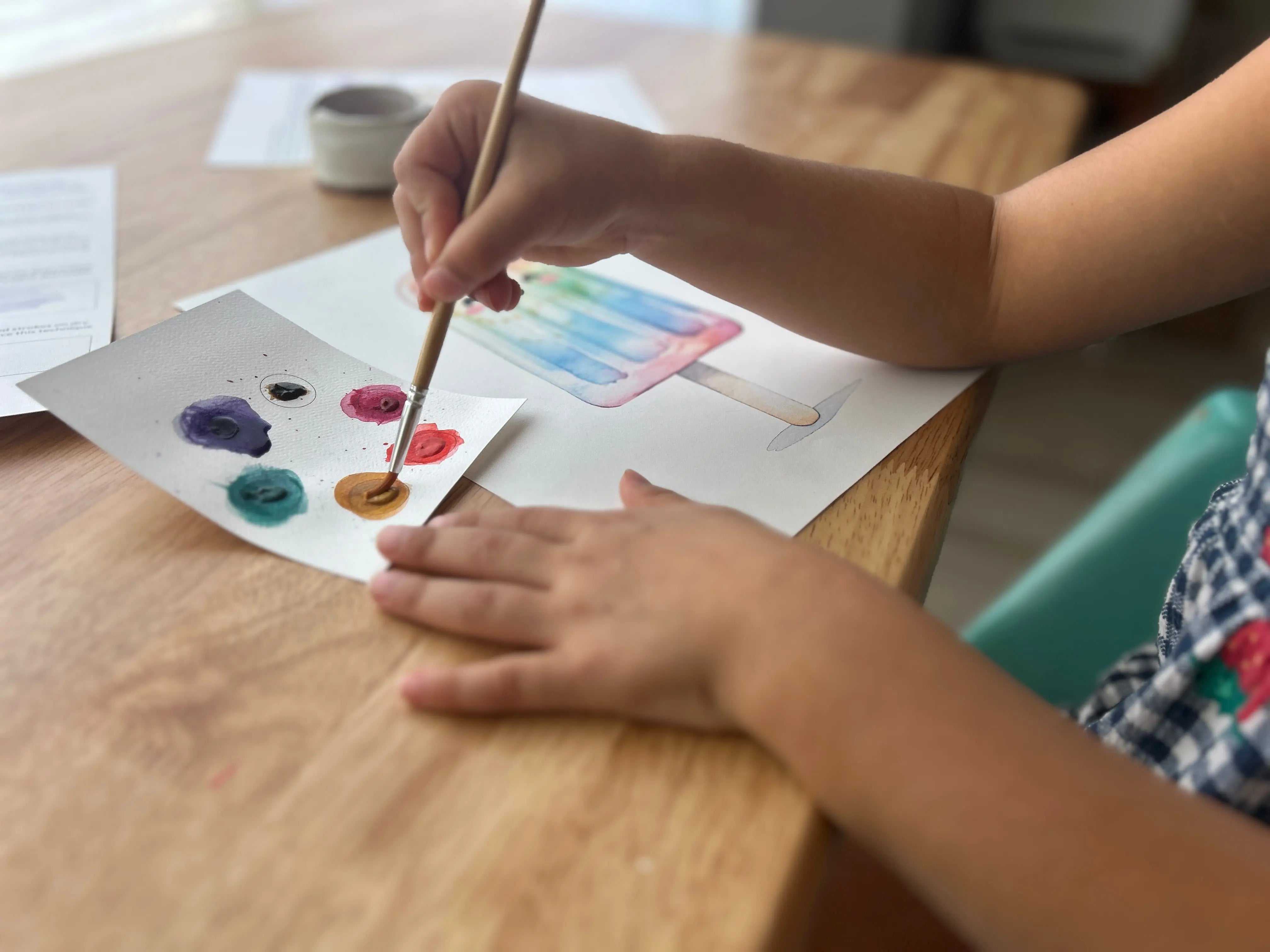 Popsicle Watercolor Kit for Kids