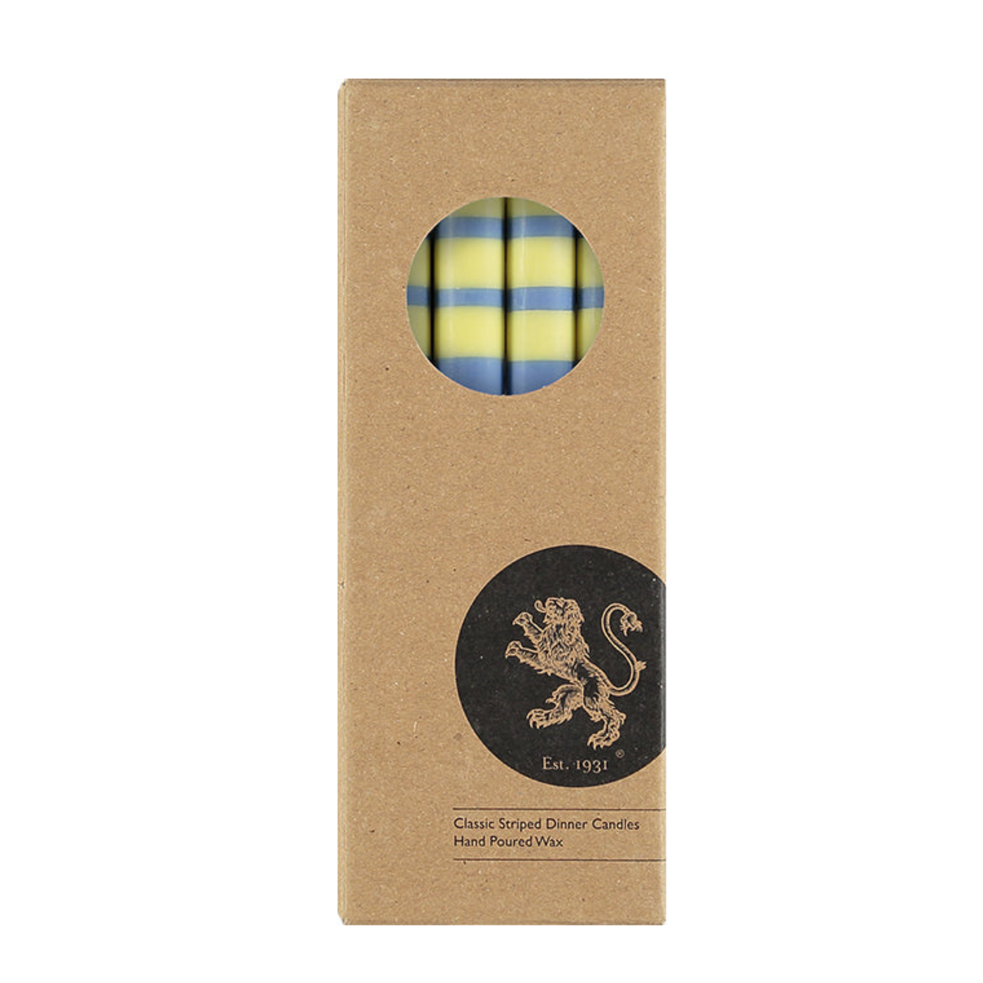 BRITISH COLOUR STANDARD Fair Trade Made Striped, Colourful, Eco Candles