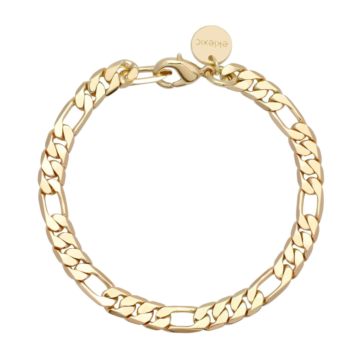 Gold Figaro Chain Bracelet on Baby Axel Anklet product display
