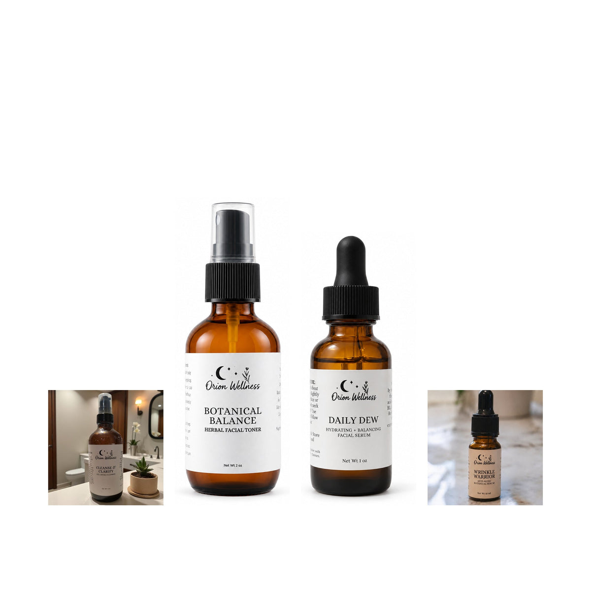 Facial Essentials Gift Set by Orion Wellness on a white background