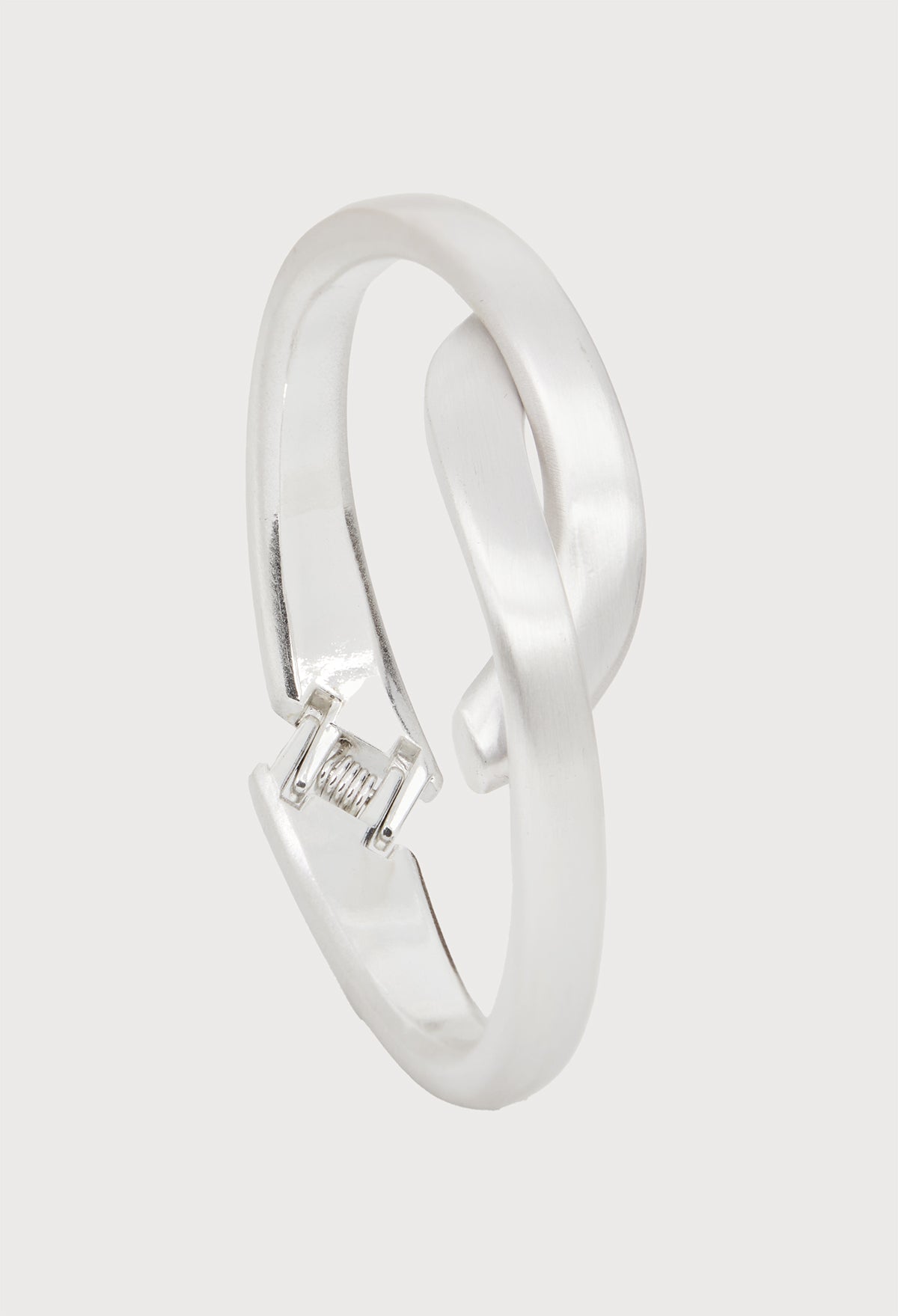 Knotted Cuff Bracelet - Silver