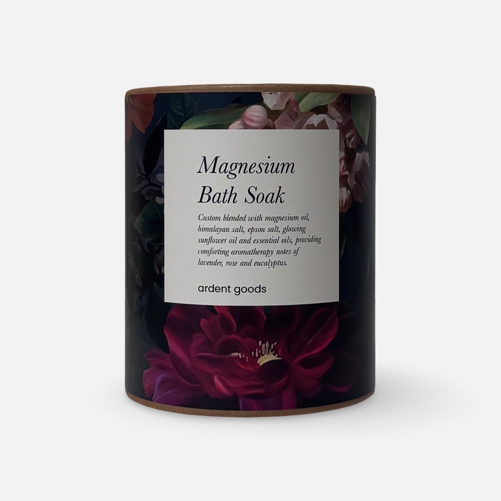 Magnesium Bath Salt Soak in refillable Glass Jar