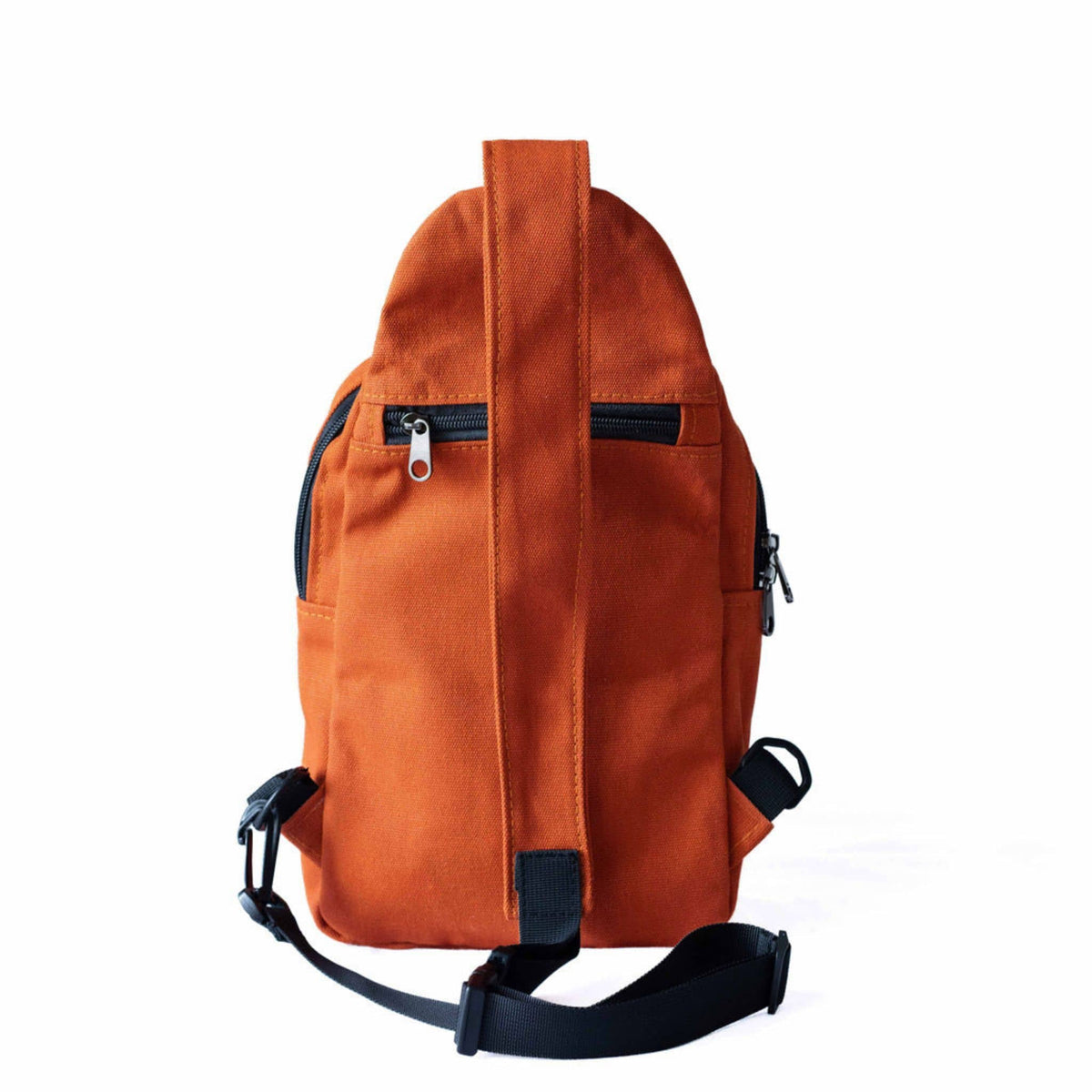 Umoja rust canvas outdoor crossbody sling bag #color_rust
