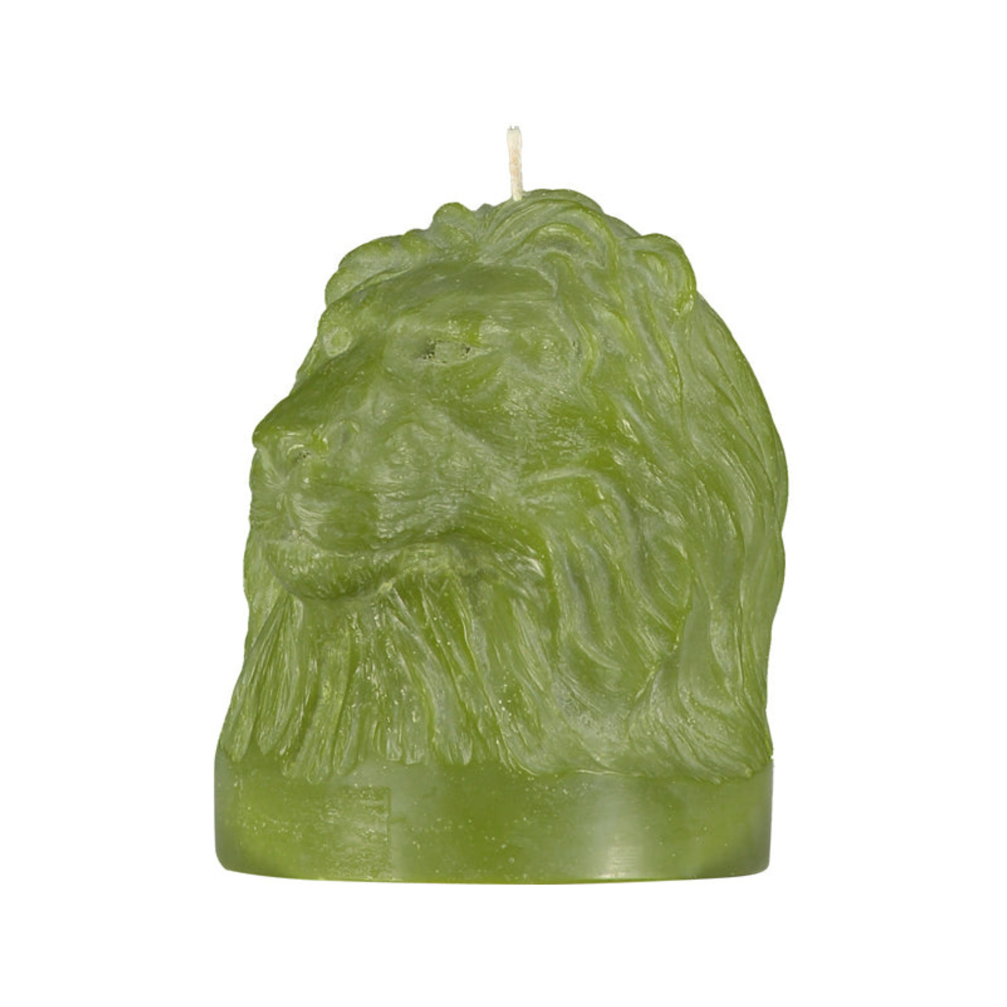 Olive Lion Head Candle