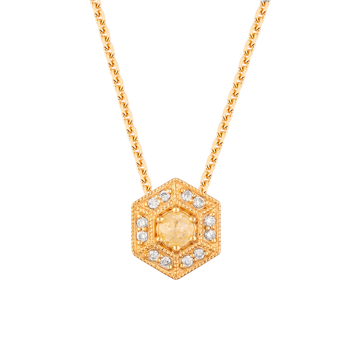 Alveare Galassia Yellow Galaxy Diamond Necklace