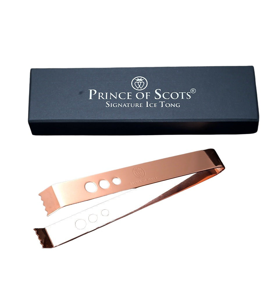 Prince of Scots Signature Ice Tong ~ Copper ~-Barware-[bar code]-SignatureTongCopper-Prince of Scots