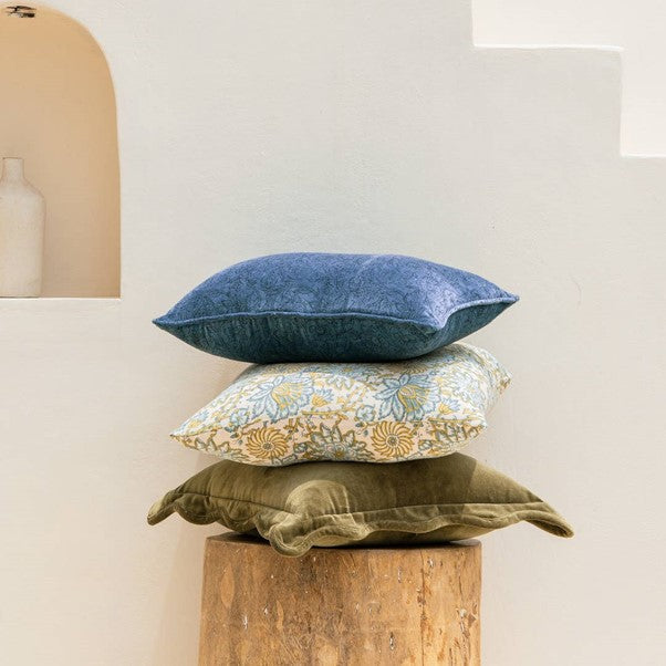 Moontide Velvet Pillow Cover - Thumbnail 2