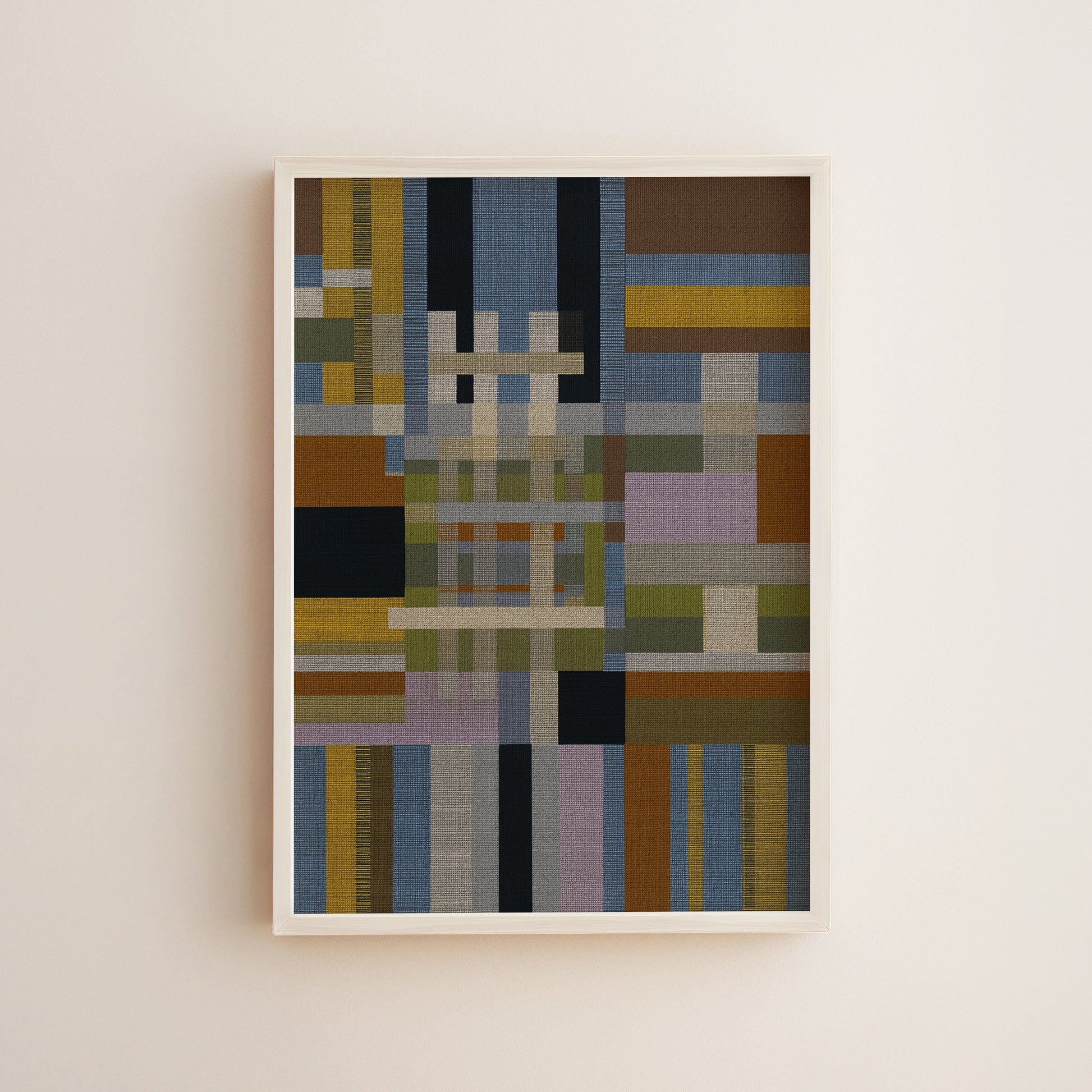 Woven Perspectives No. 08 — Geometric Abstract Art Print