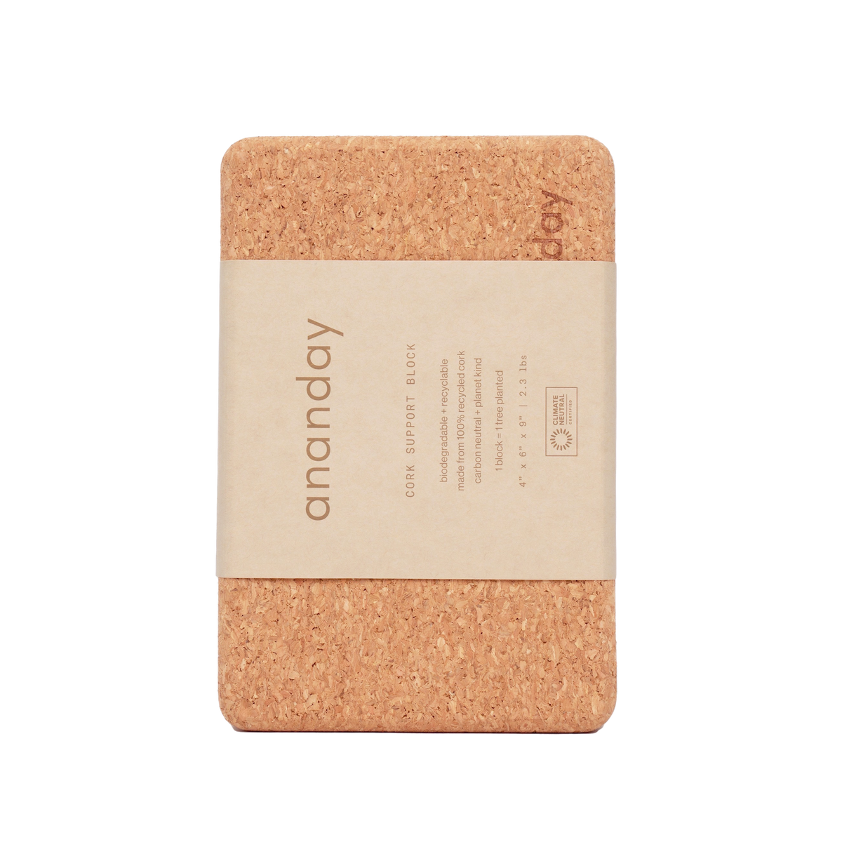 Cork Yoga Block - Ananday