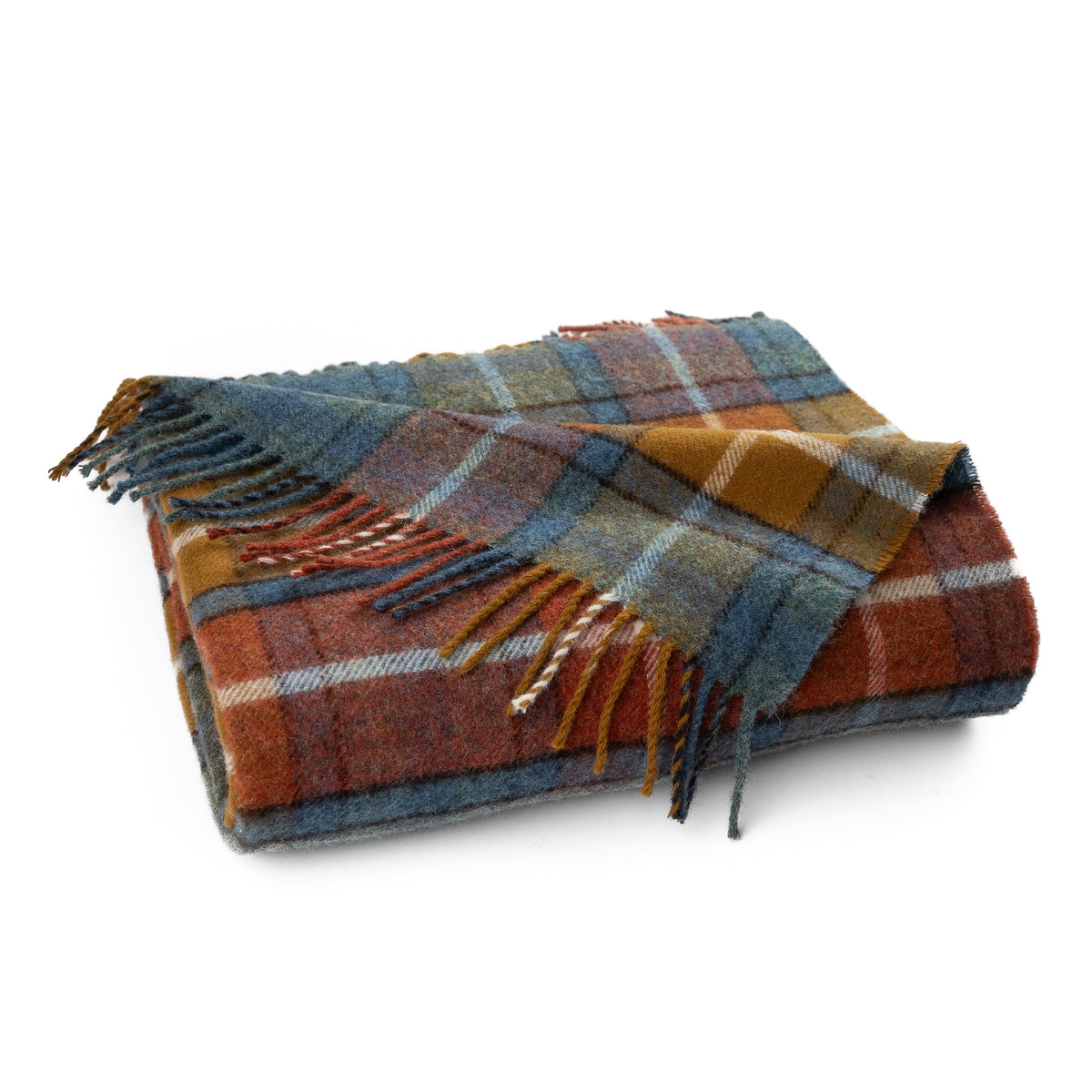 Highland Tweeds Shetland Lambswool Throw (Antique Buchanan)-Throws and Blankets-[bar code]-Prince of Scots