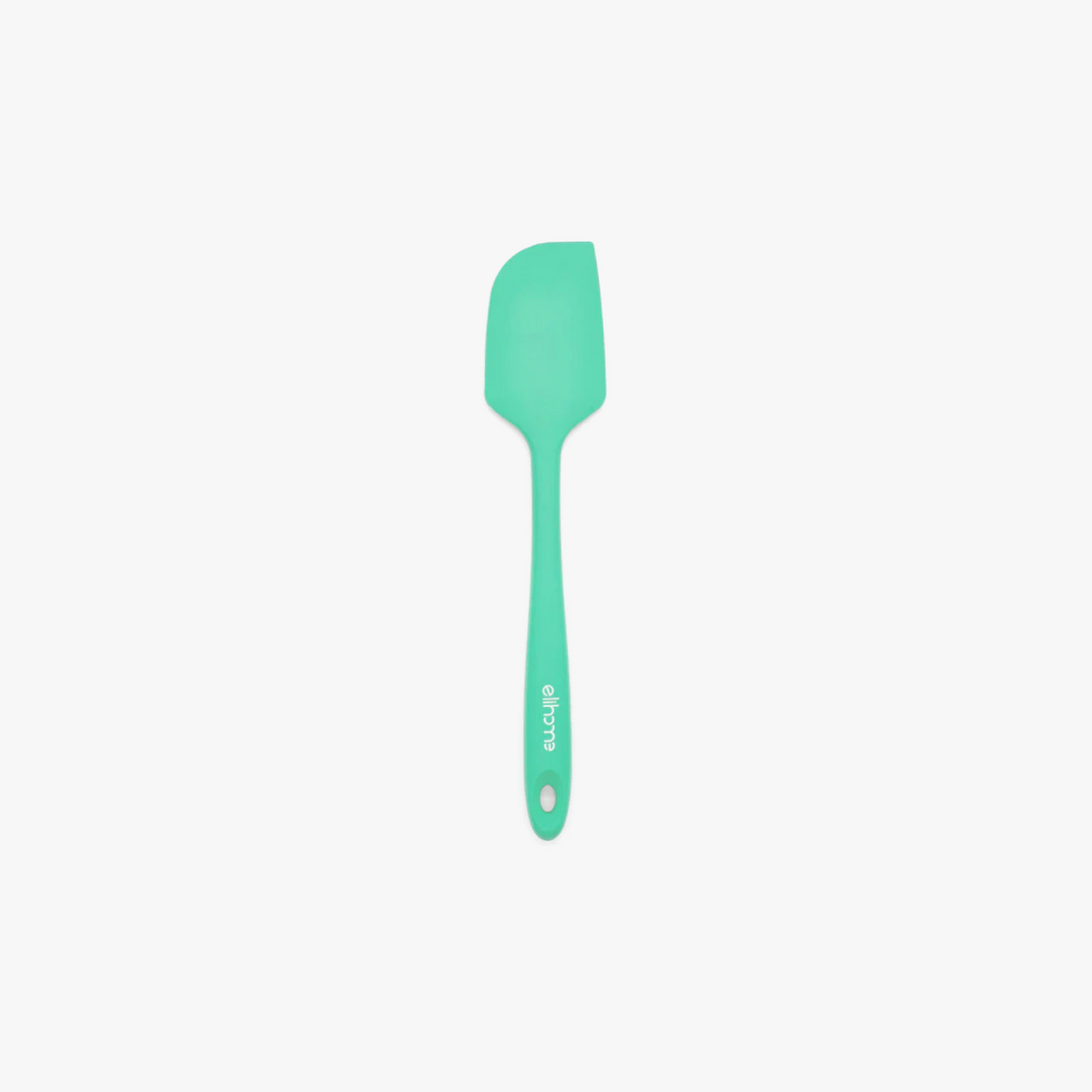 Elihome Classic Silicone Spatula in Tiffany Blue, 11 inches by 2.2 inches with seamless one piece design, reinforced steel core and ergonomic non-slip handle