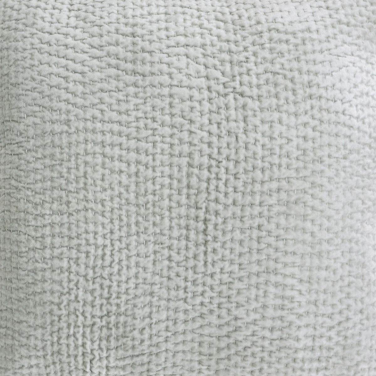 CL-183-9496_2|Close-up of a premium light gray textured coverlet fabric, showcasing its intricate stitched pattern and soft feel.