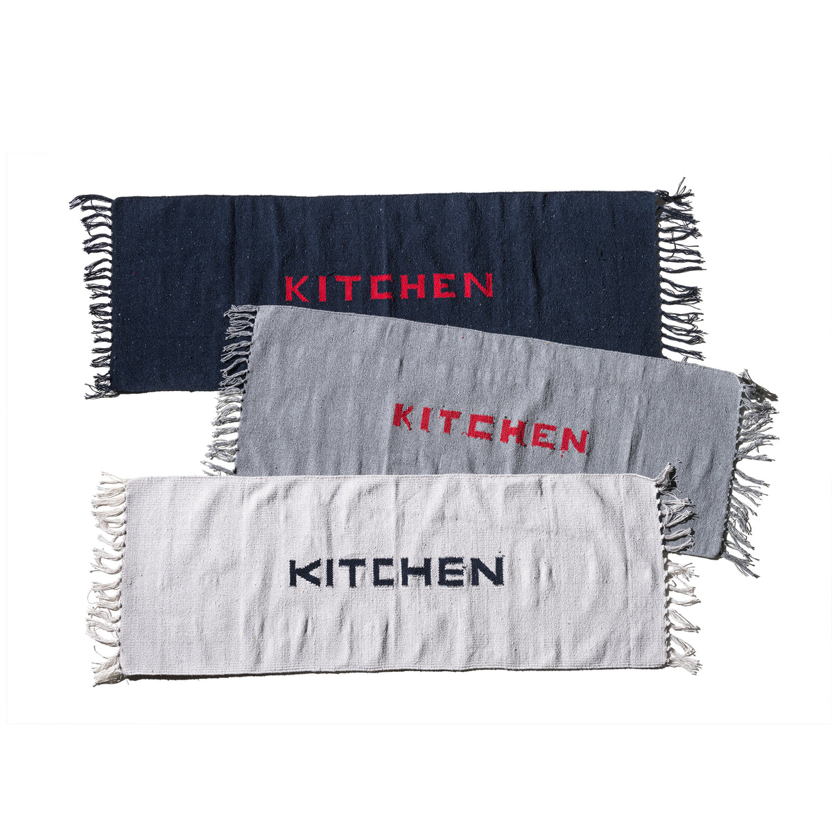 Handloomed Recycle Yarn Kitchen Mat 2