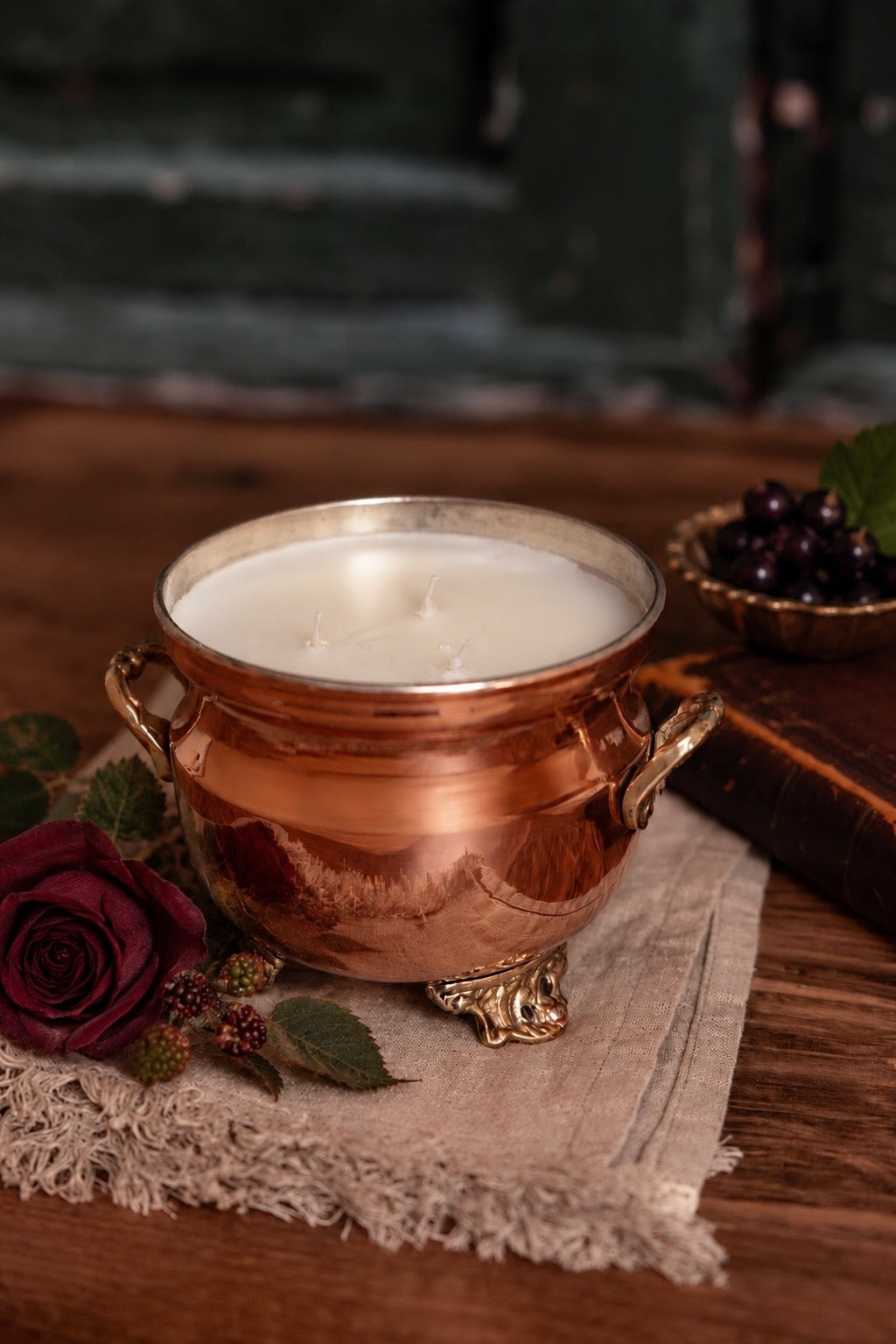 CMK Vintage French-Inspired Jardinière Candle — SCENT ROUGE NOIR