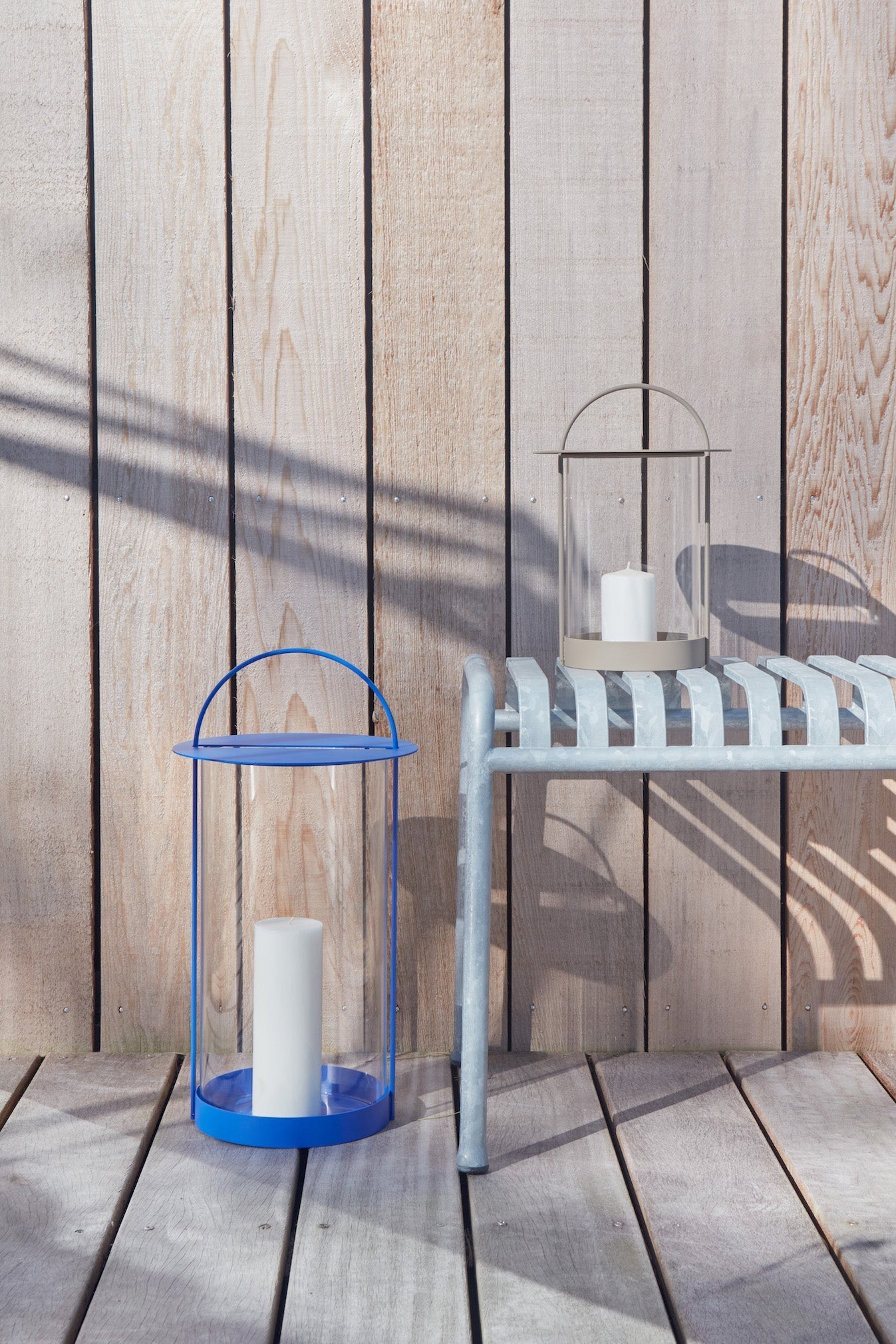 Maki Lantern Large In Optic Blue 3