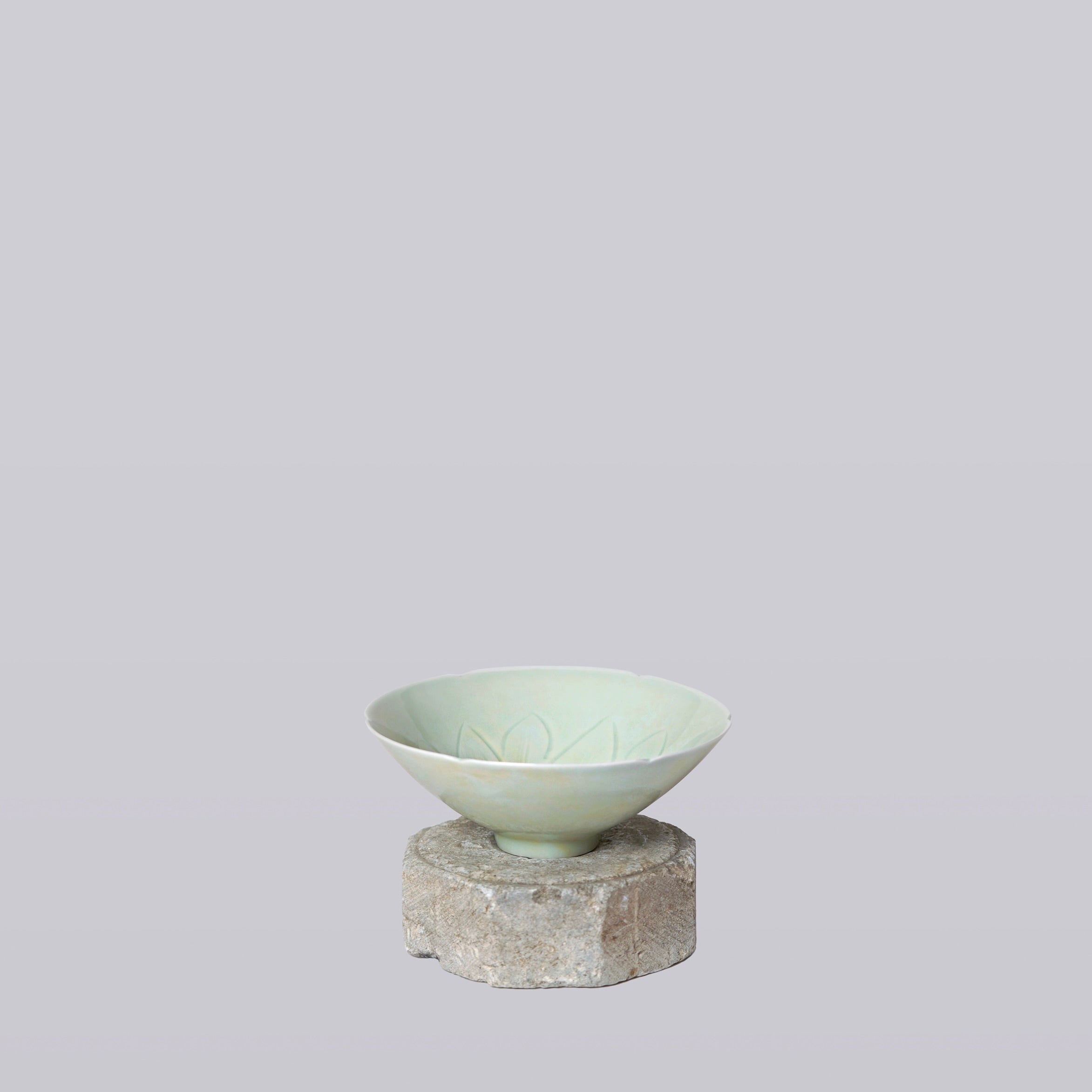 Celadon Porcelain Small Lotus Conical Bowl