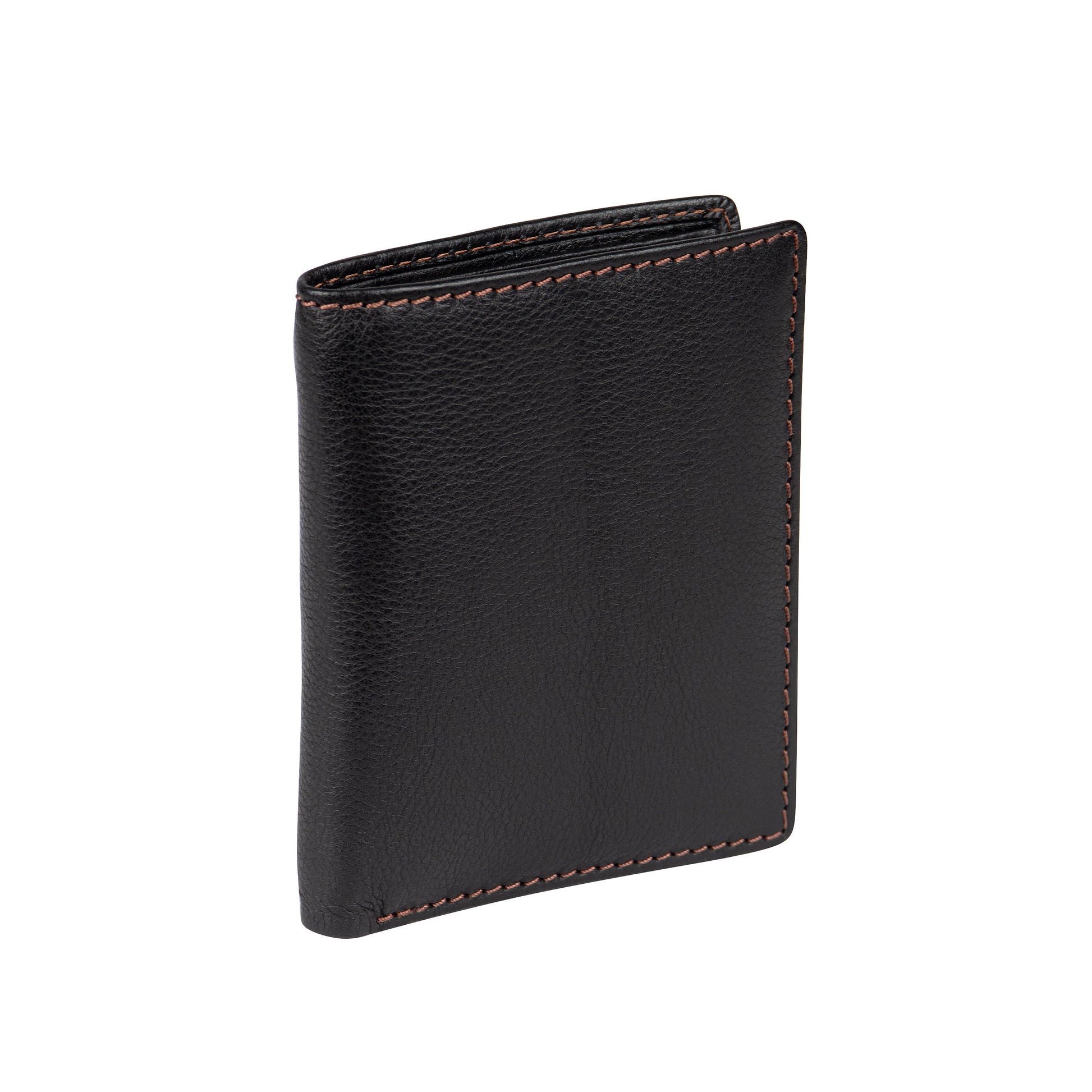 Theodore Black Leather Wallet