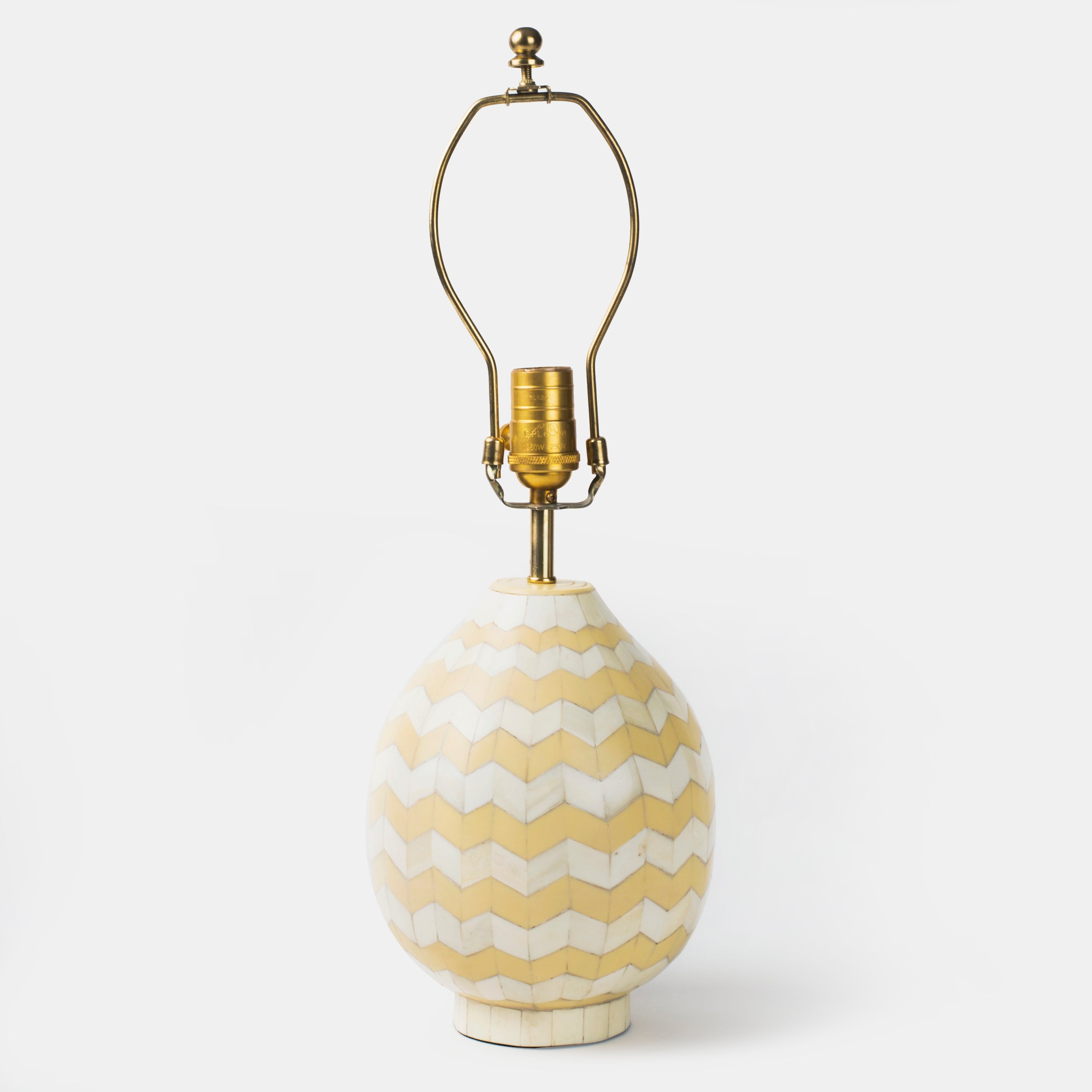 Ivory Herringbone Table Lamp - Thumbnail 2