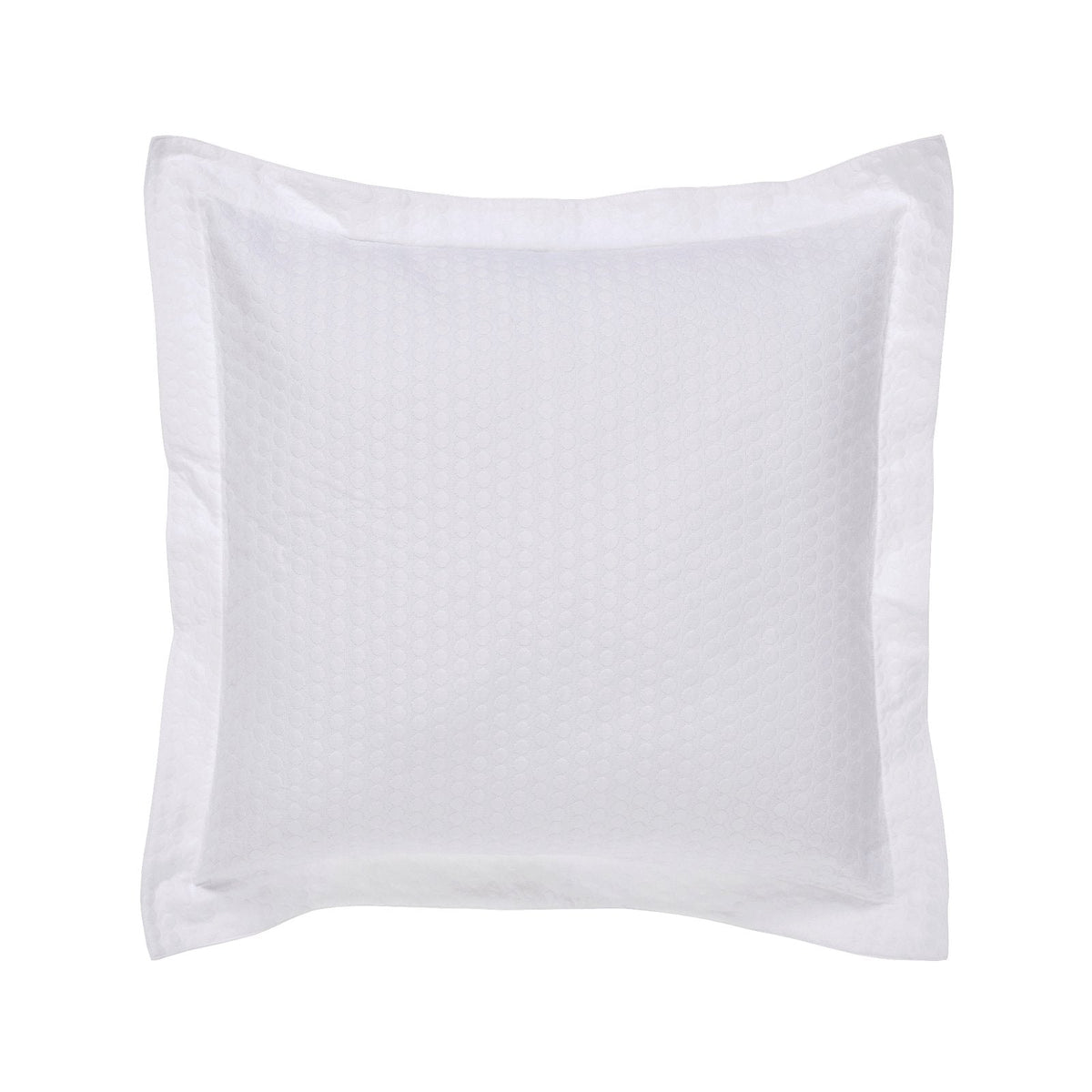 ES-174-2626_1|White honeycomb quilted coverlet sham with ruffled edge. Unique, modern bedding accent for a stylish bedroom look.