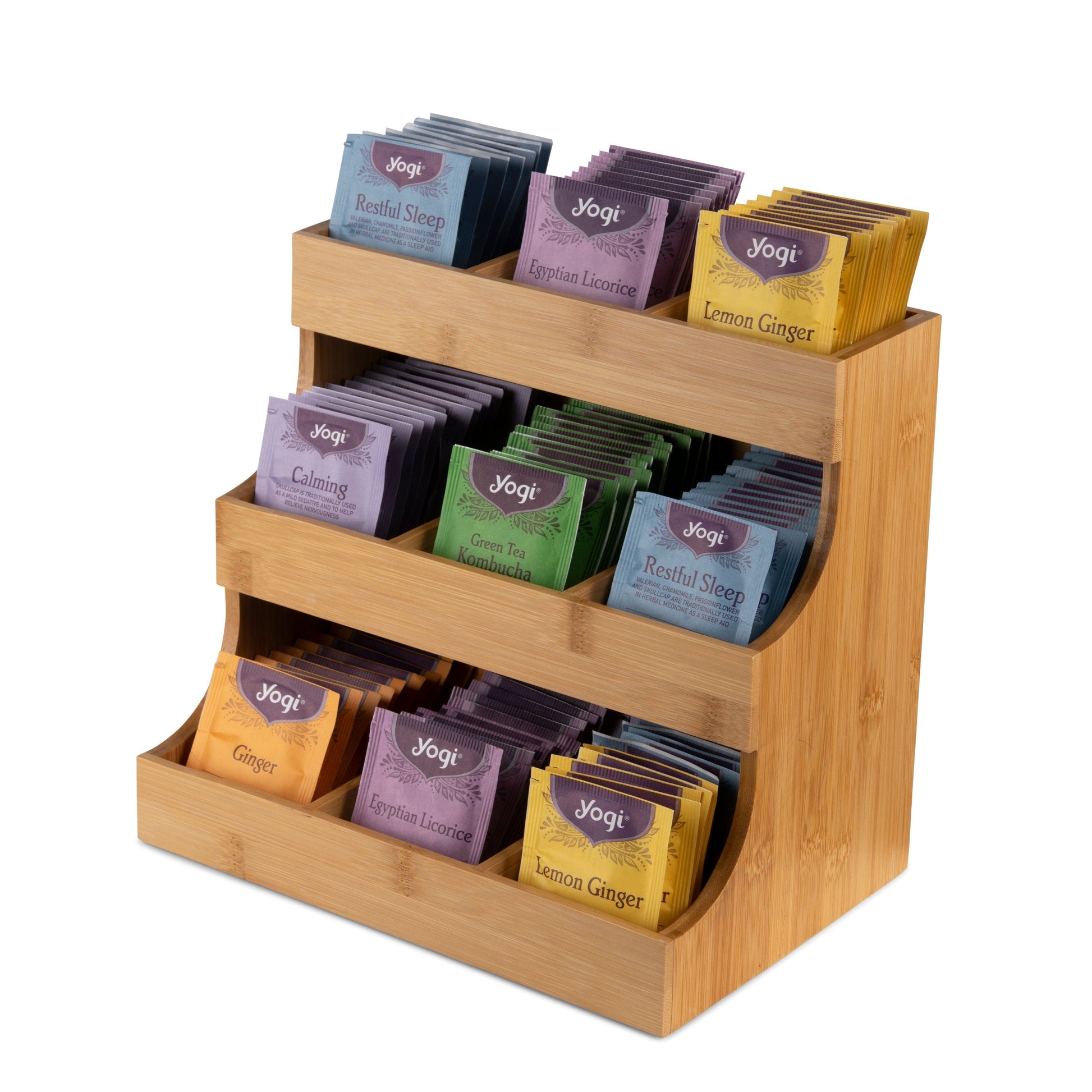 bamboo tea organizer kitchen organizer