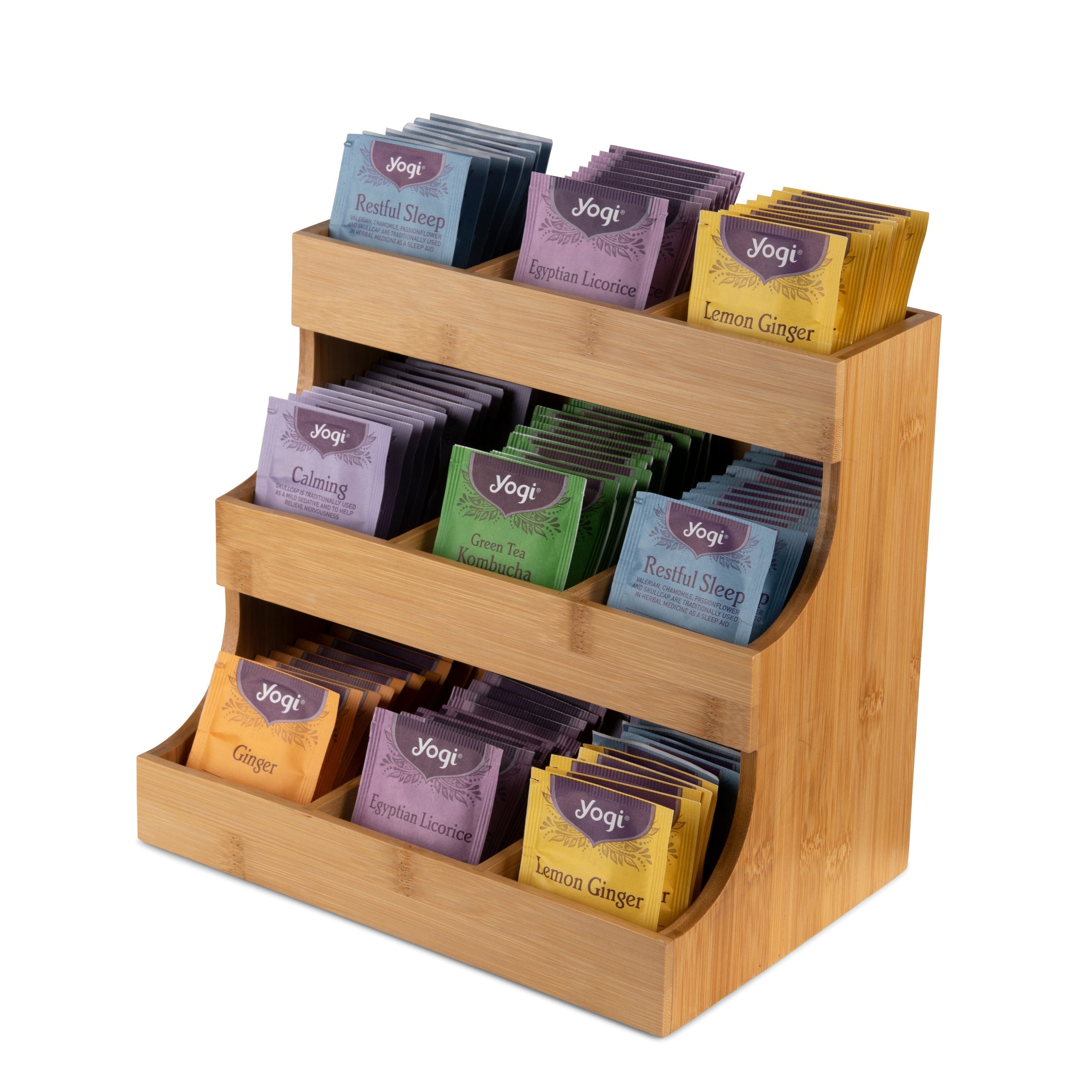 bamboo tea organizer kitchen organizer