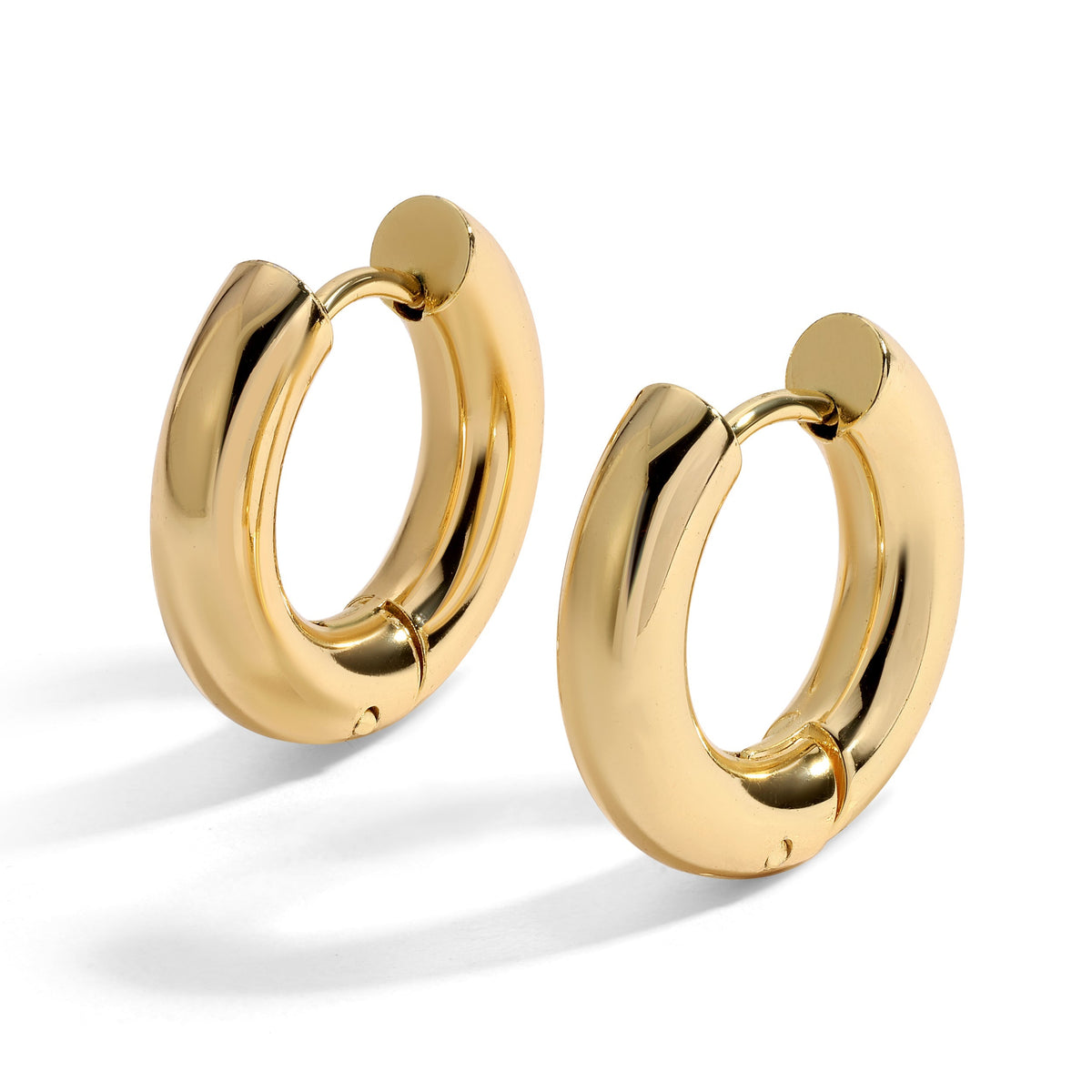 Chunky Huggie Hoop Earrings - eklexic
