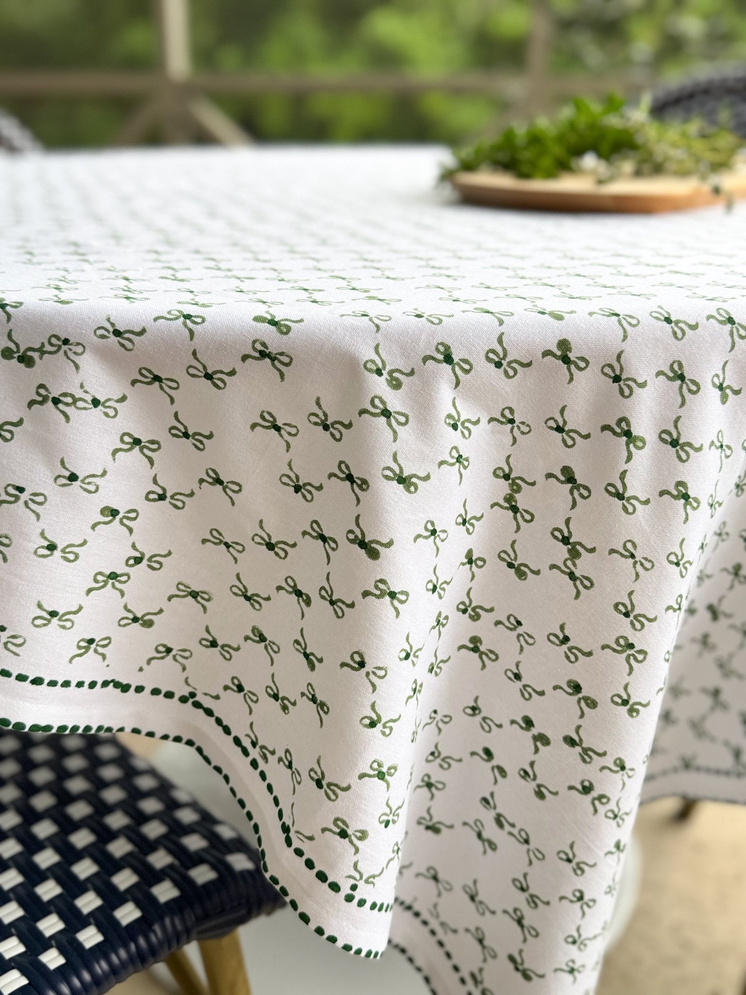 Table Throw - Bow, Sage & Evergreen - The Mended Company