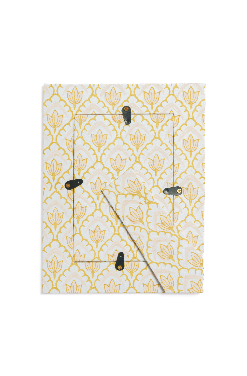 Desert sand blockprint tulip photo frame back with hardware
