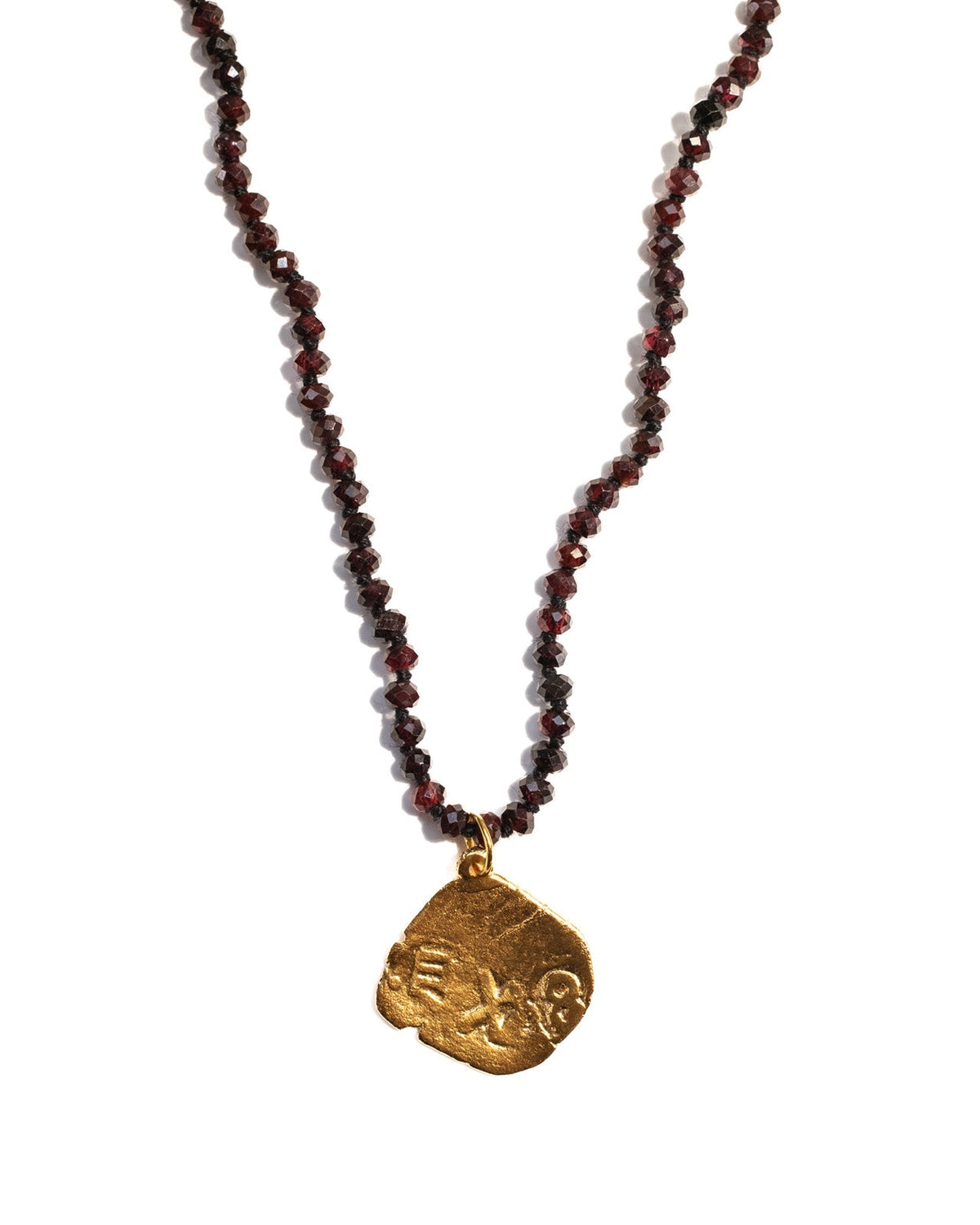 Another Era 18K Gold Vermeil & Garnet Necklace