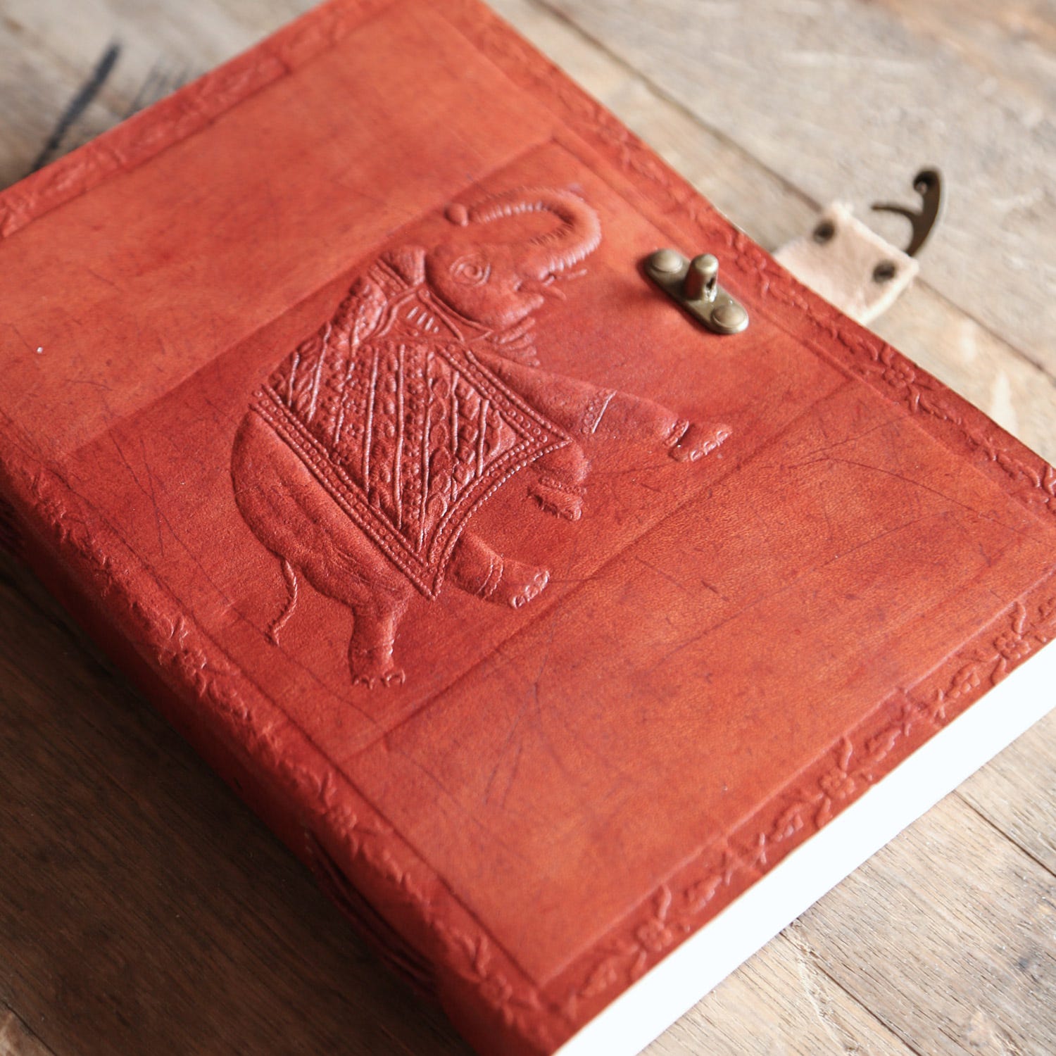 Leather Elephant Journal - Ten Thousand Villages