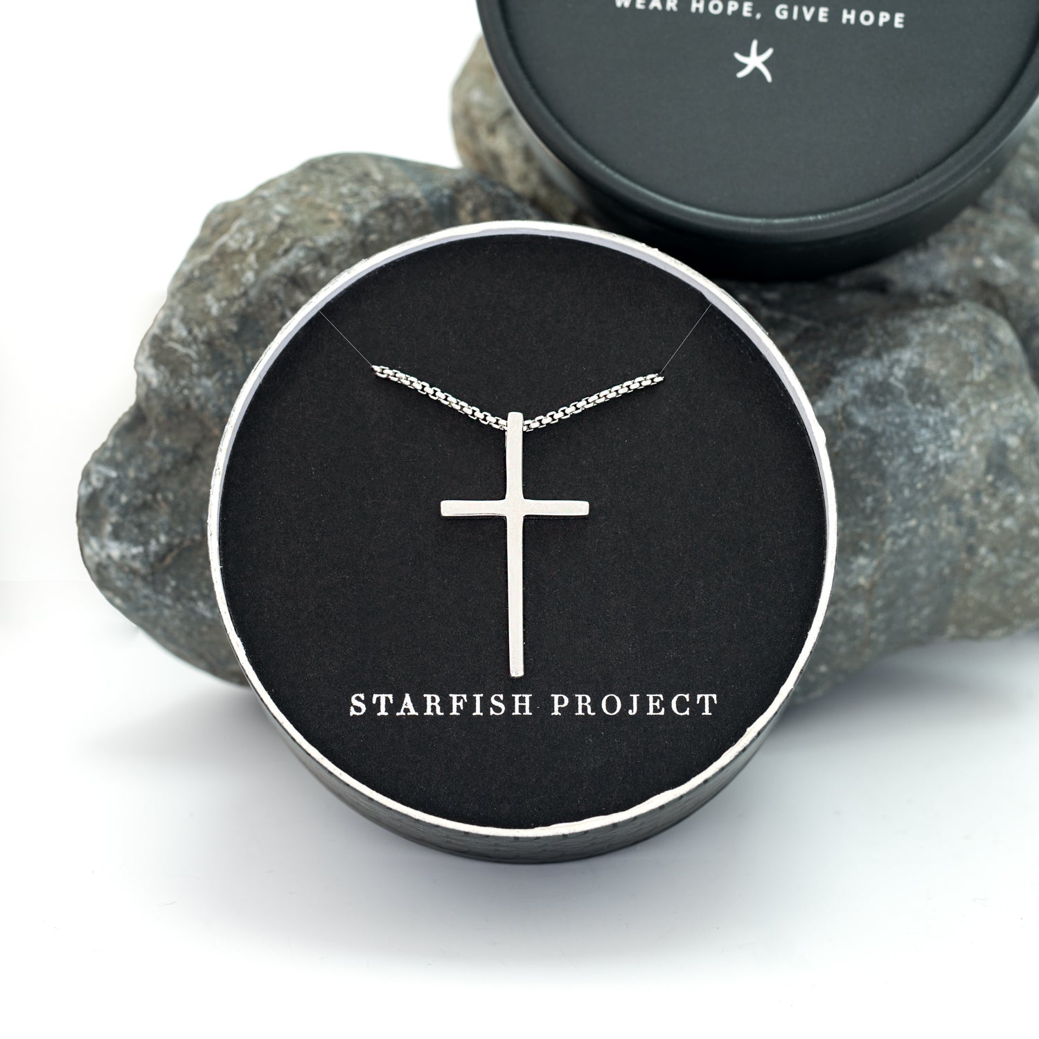 Starfish Project brand, gift packaging, cross necklace for guys, quality jewelry for men