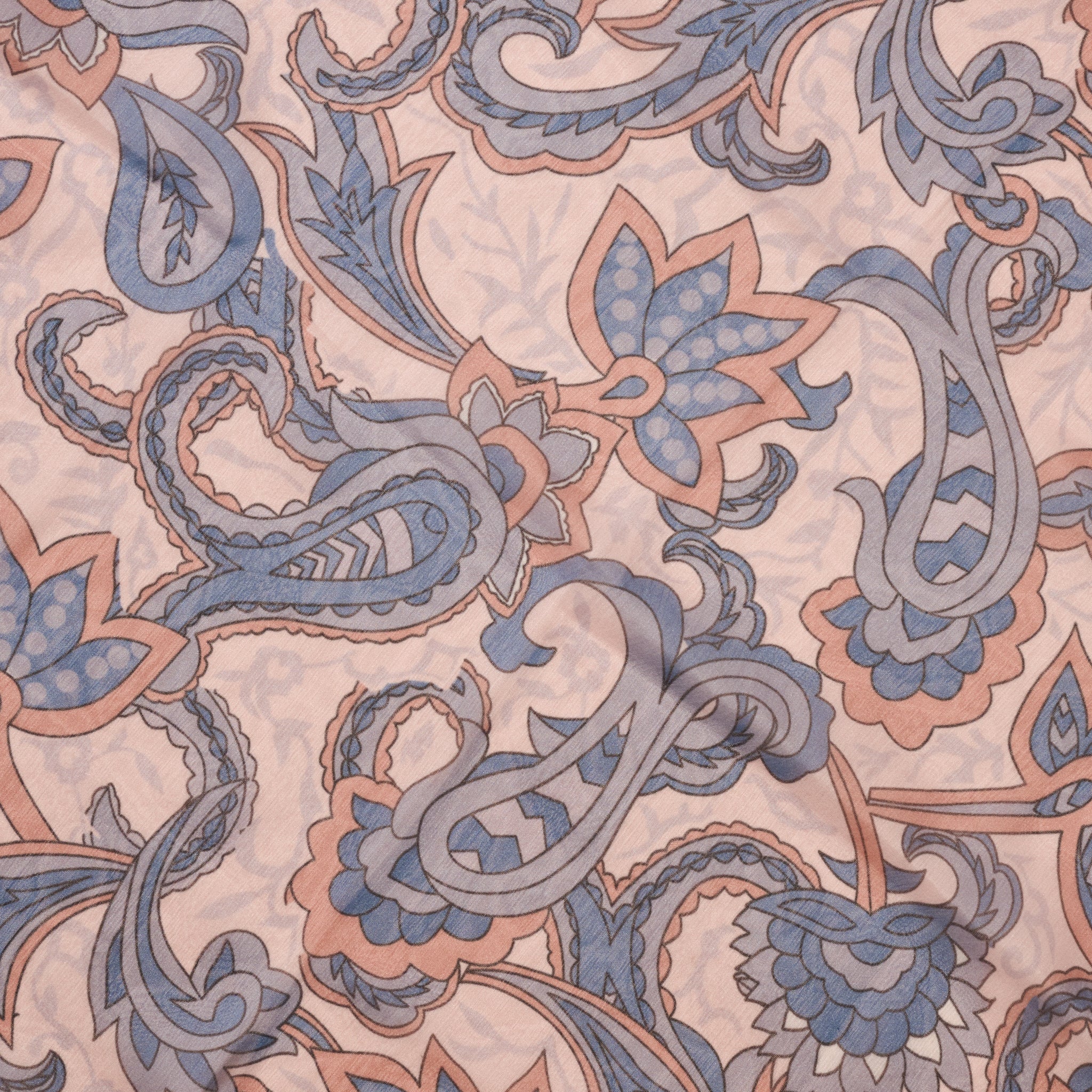 Komal Paisley Chiffon Scarf