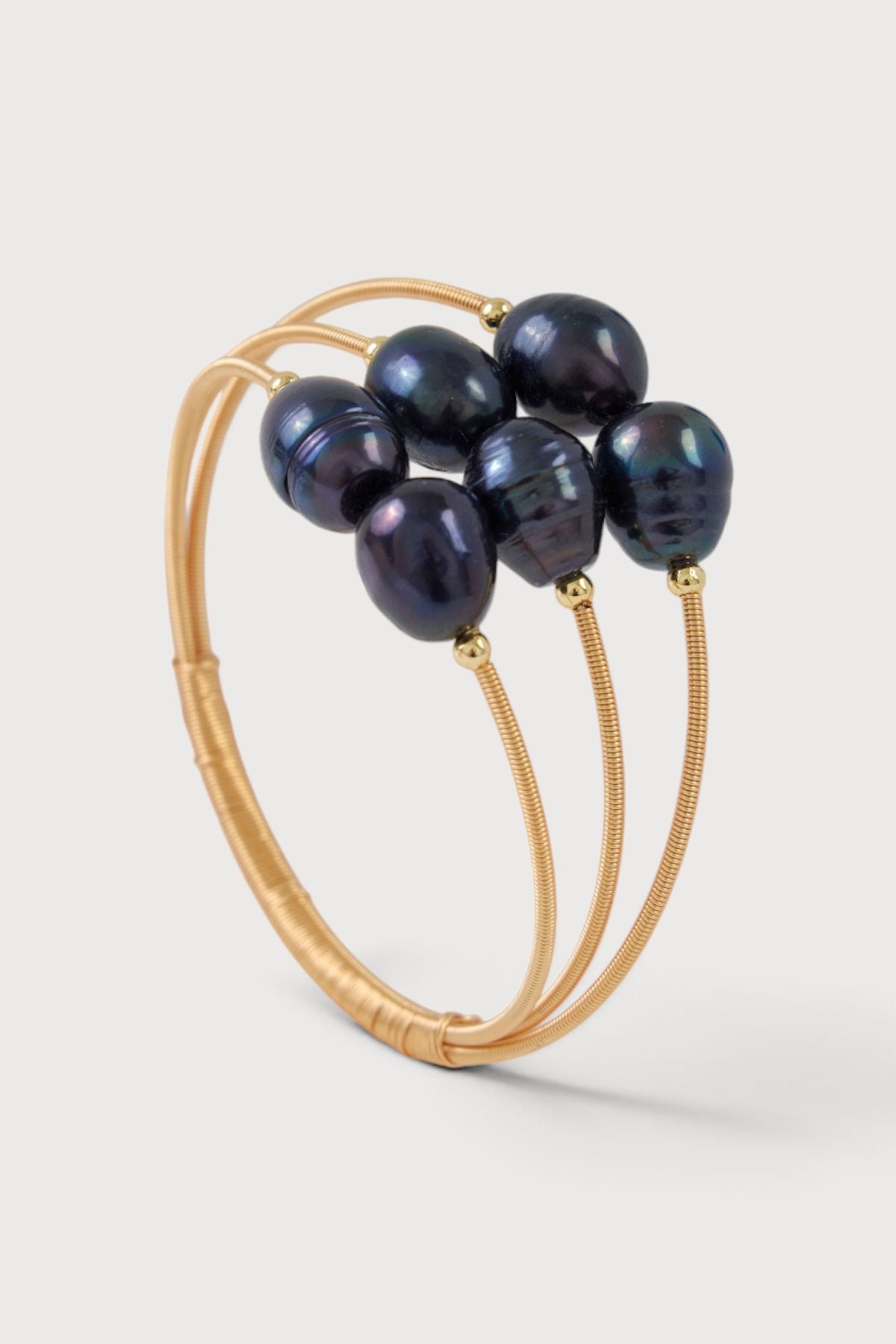 Cluster Beaded Bracelet - Black