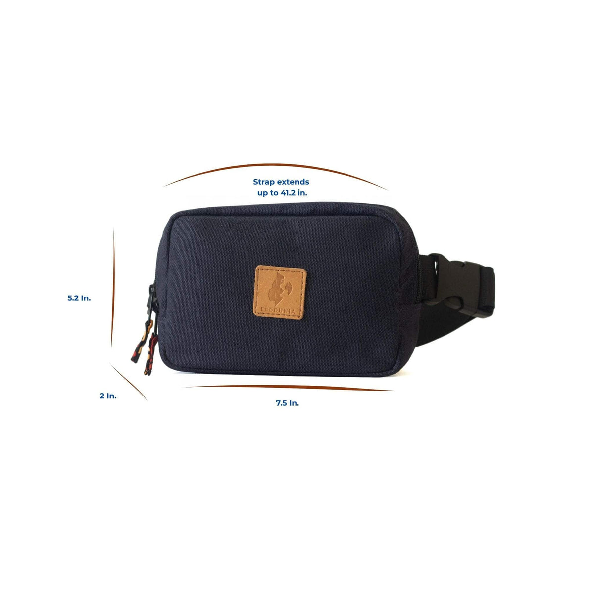 Canvas Crossbody Belt Bag Pouch, The Everywhere Belt Bag #color_navy