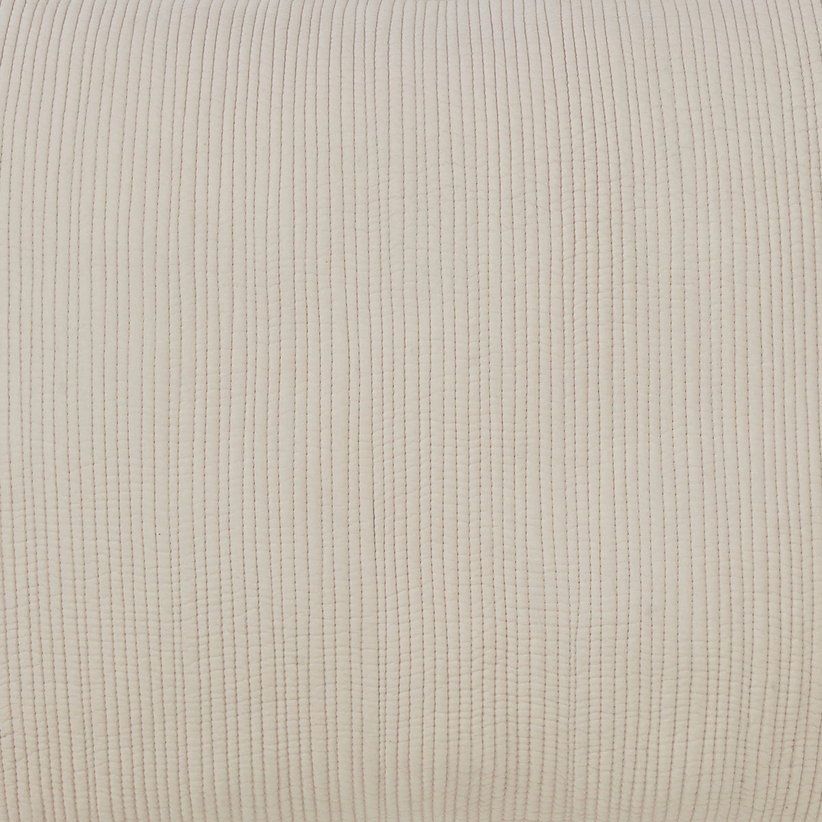 CL-161-11096_3|Close-up of a beige textured coverlet, showcasing its subtle linear pattern and soft, inviting fabric.