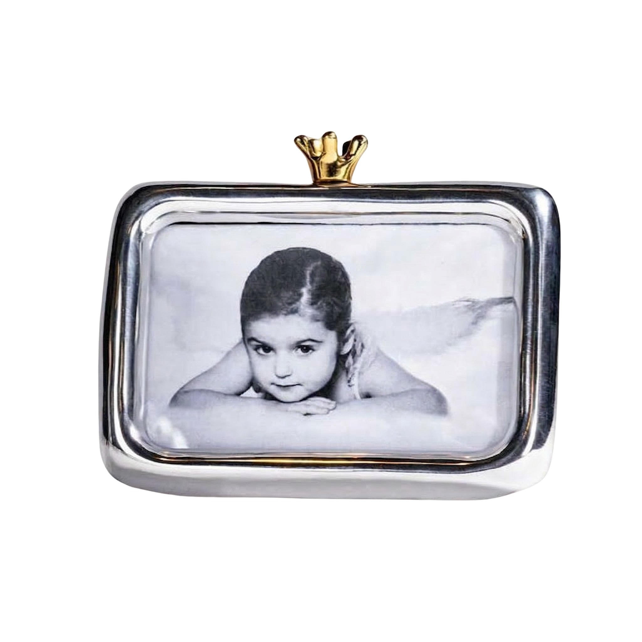 Crown Frame 4X6 Silver/Gold