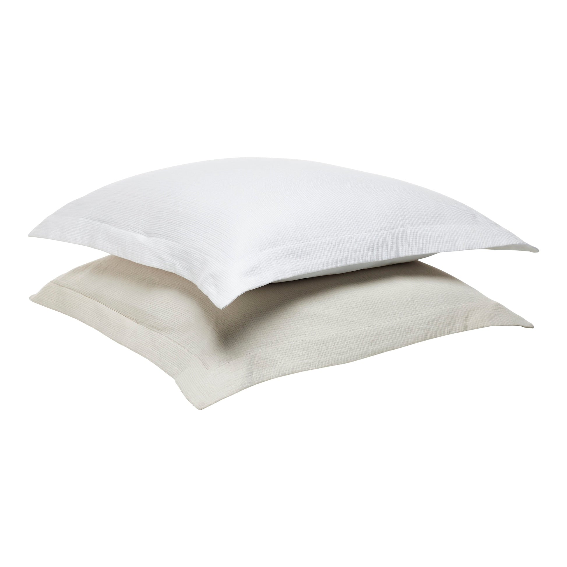 SS-068-2026_5|Dual-tone ribbed duvet covers in white and beige, offering versatile styling options for modern, comfortable bedding ensembles.